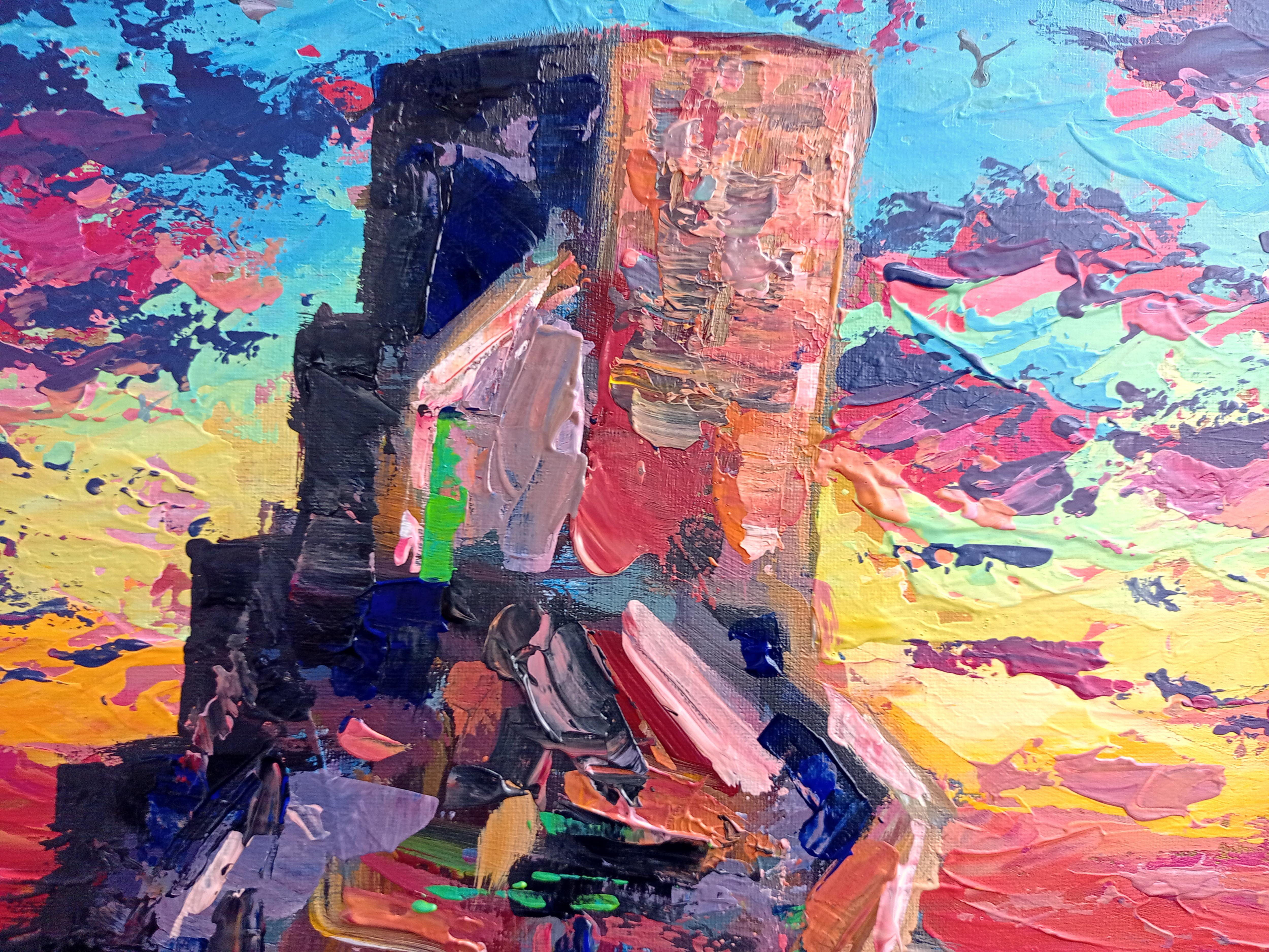 Plus près du soleil - Painting de Ksenia Tsyganyuk
