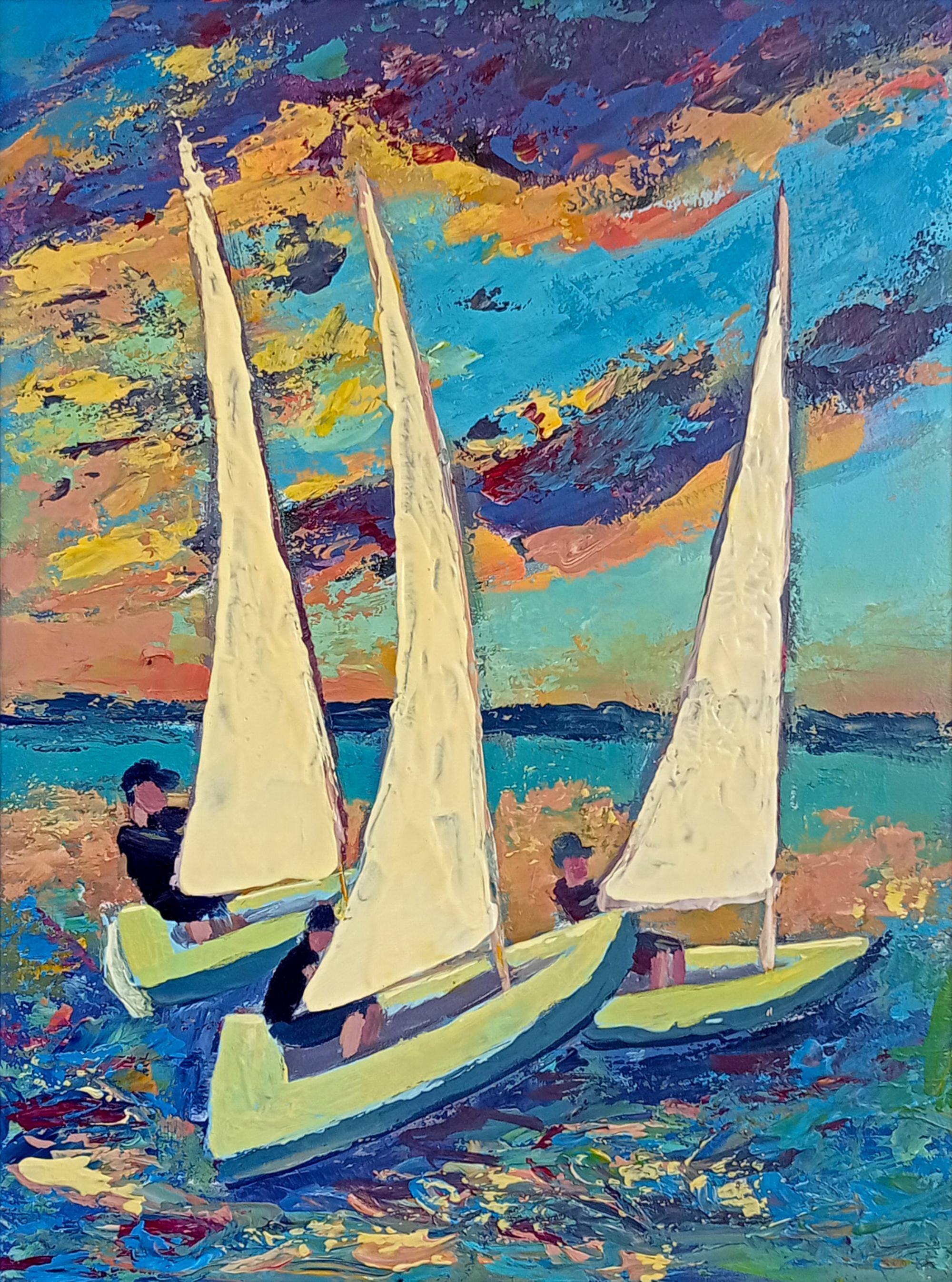 Landscape Painting Ksenia Tsyganyuk - Combattants