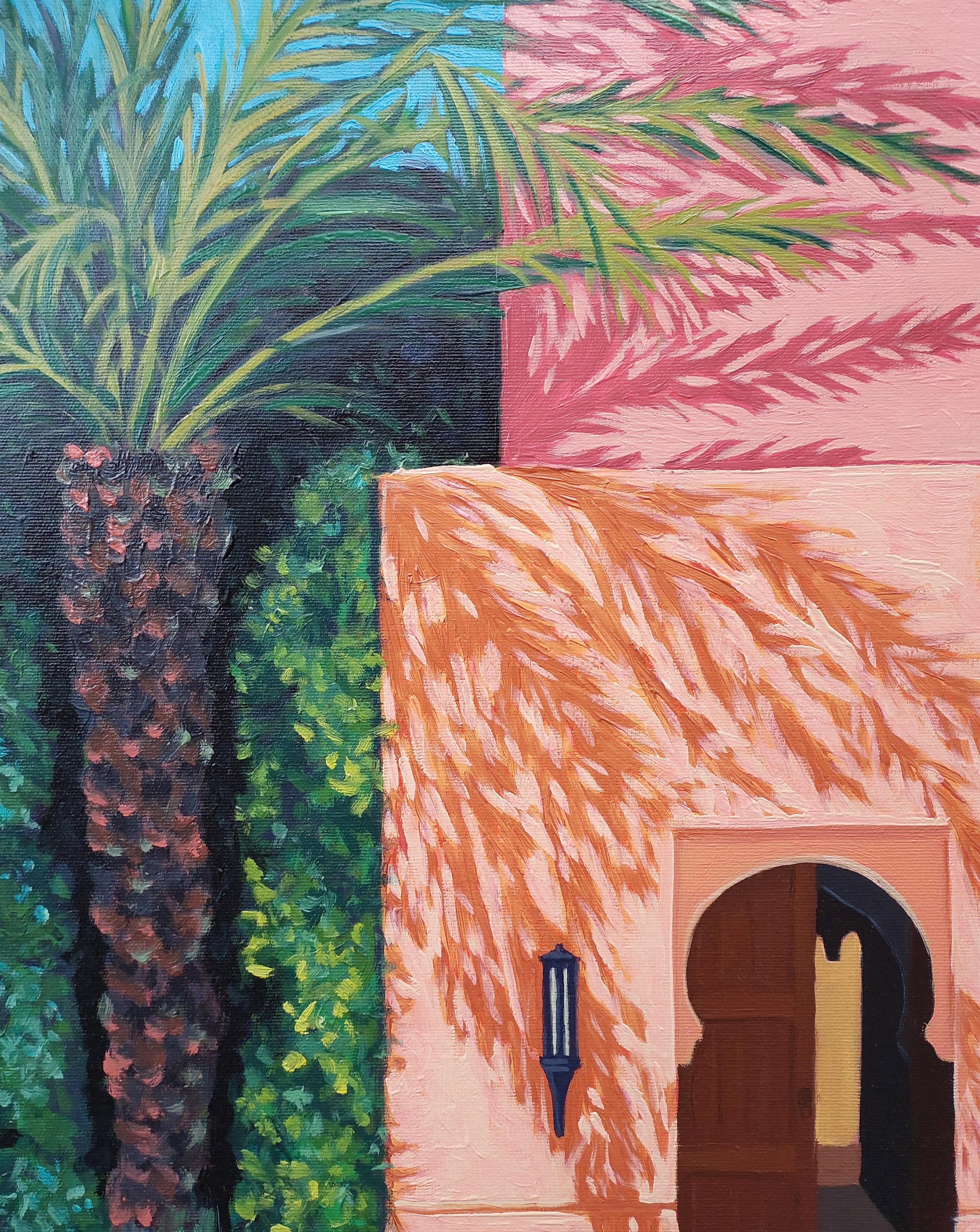 Il giardino dell'anima - Landscape Painting Blu di Ksenia Tsyganyuk