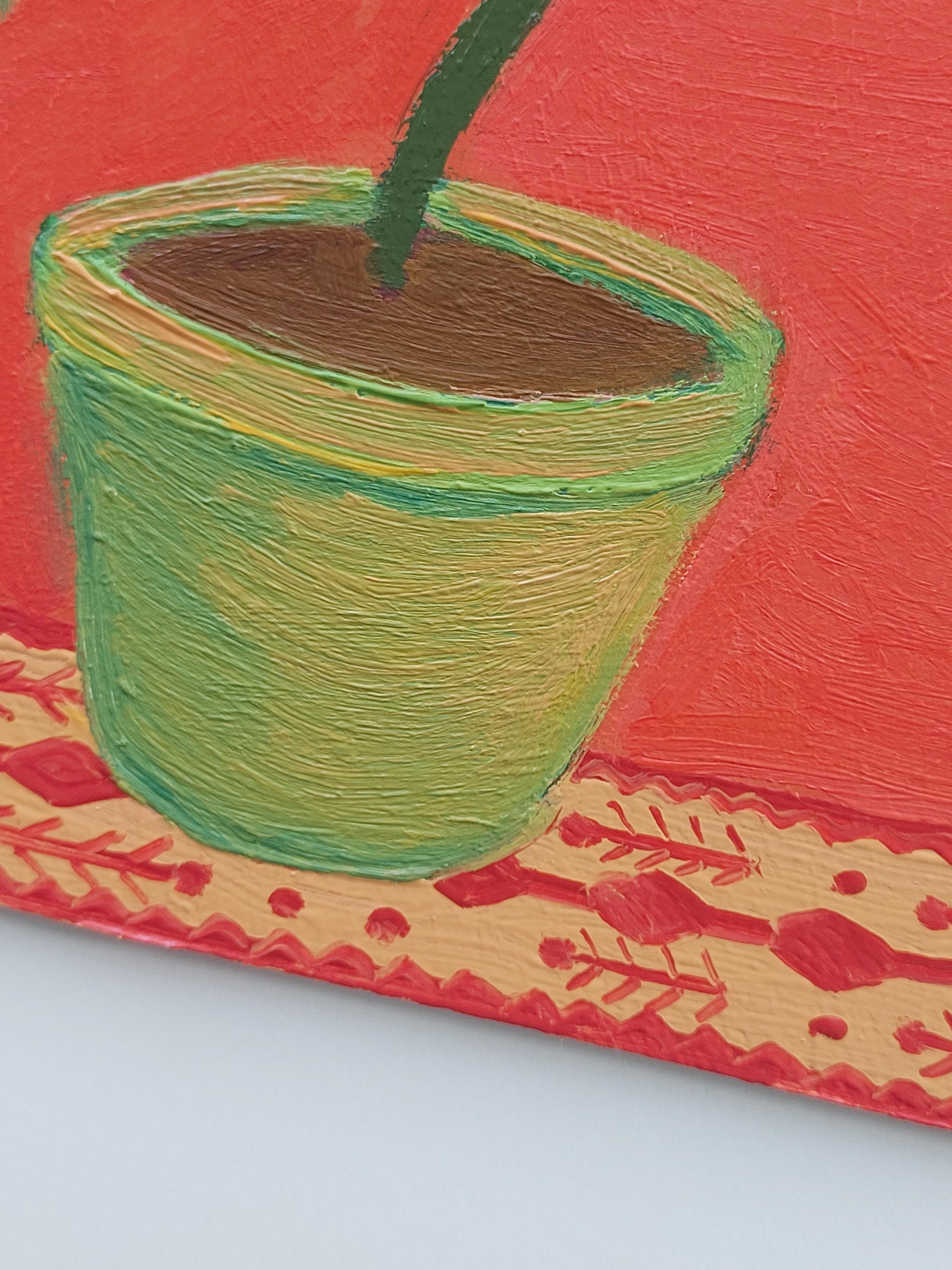 Frutta fantastica - Still-Life Painting Rosa di Ksenia Tsyganyuk