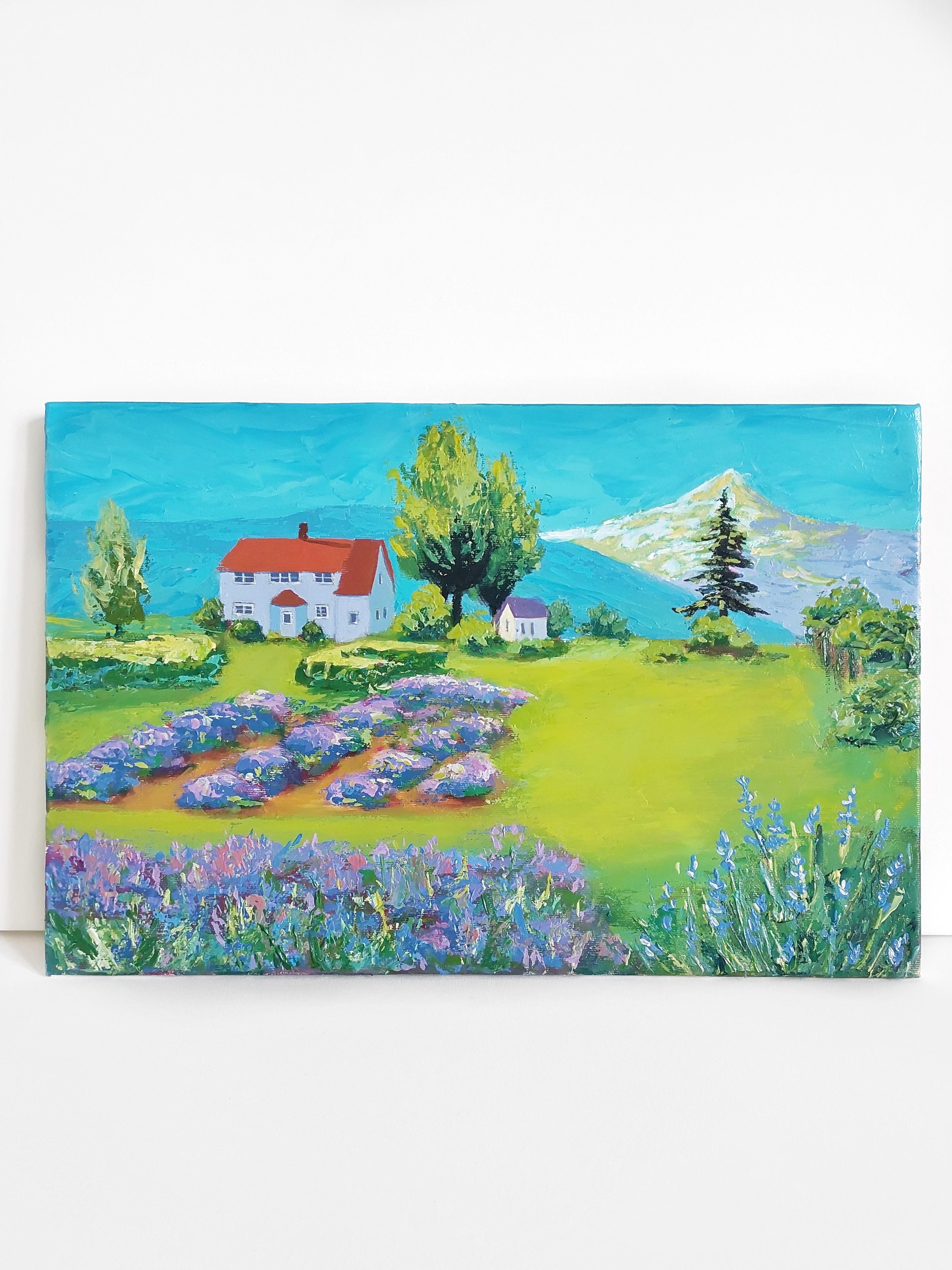 Lavender dream - Painting by Ksenia Tsyganyuk