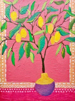 Nature morte au citronnier Peinture à l'huile Eclectique Ornament