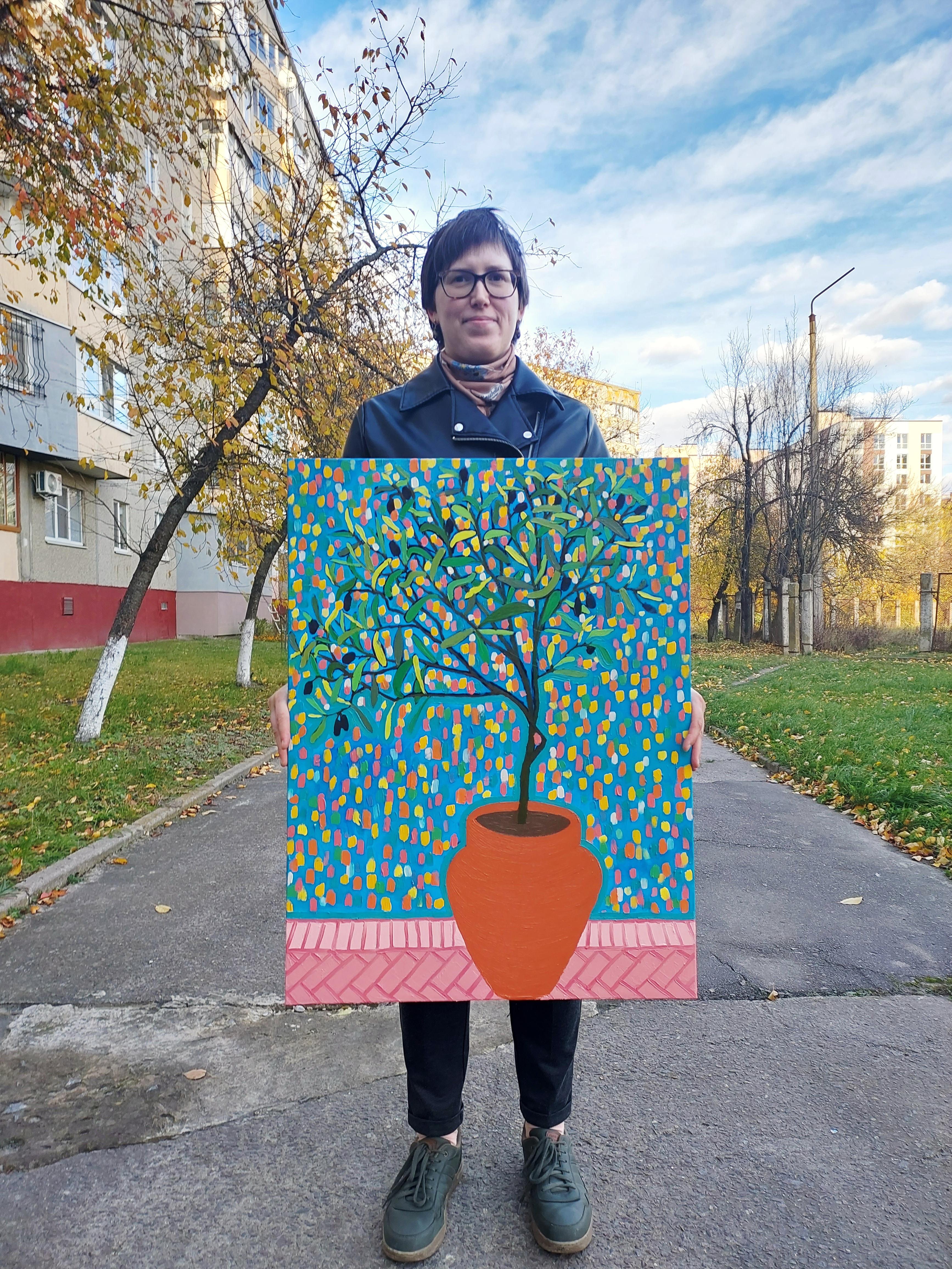 Lichter der Erinnerung (Post-Impressionismus), Painting, von Ksenia Tsyganyuk