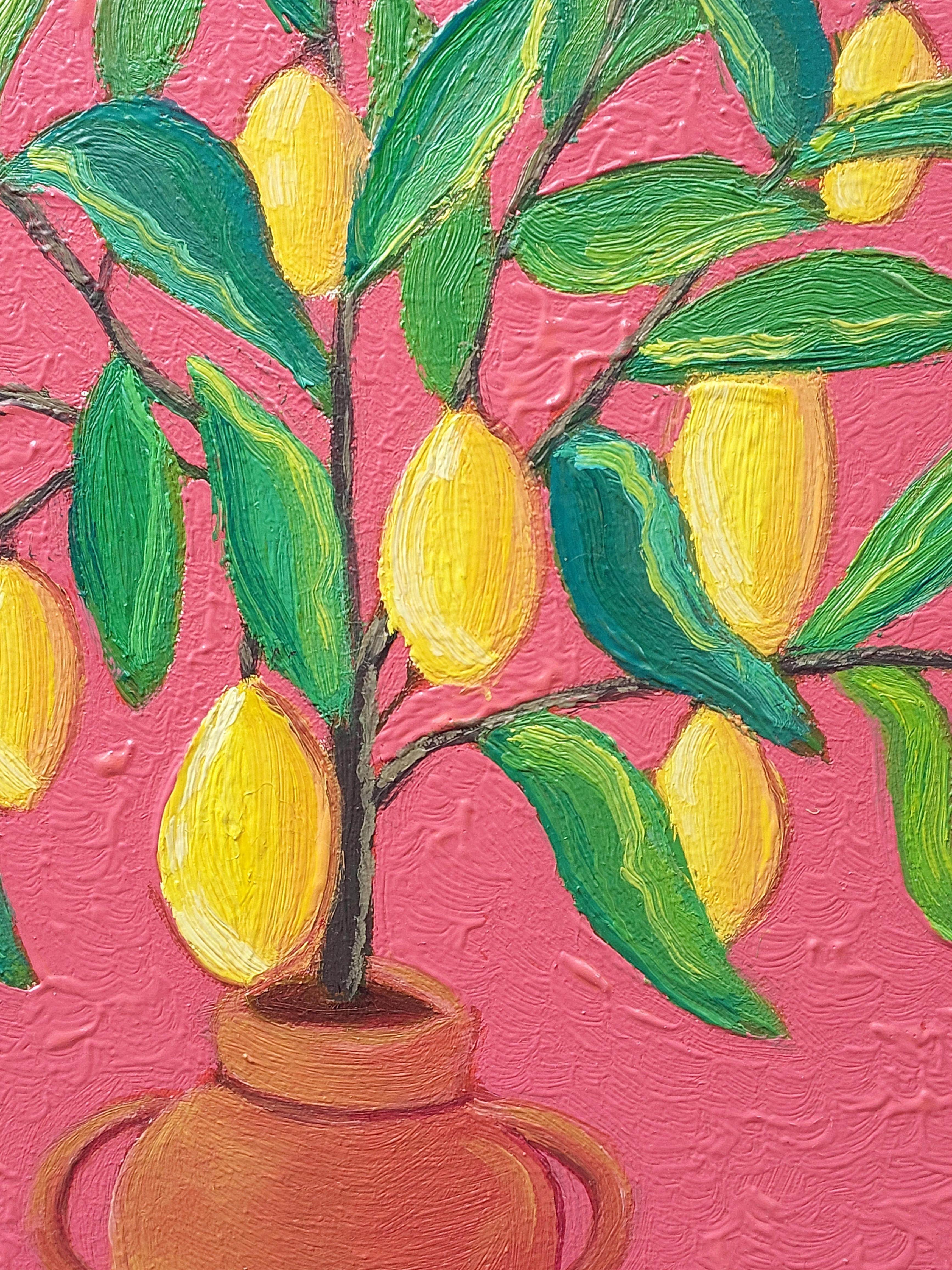 Mystères de l'Est - Orange Still-Life Painting par Ksenia Tsyganyuk