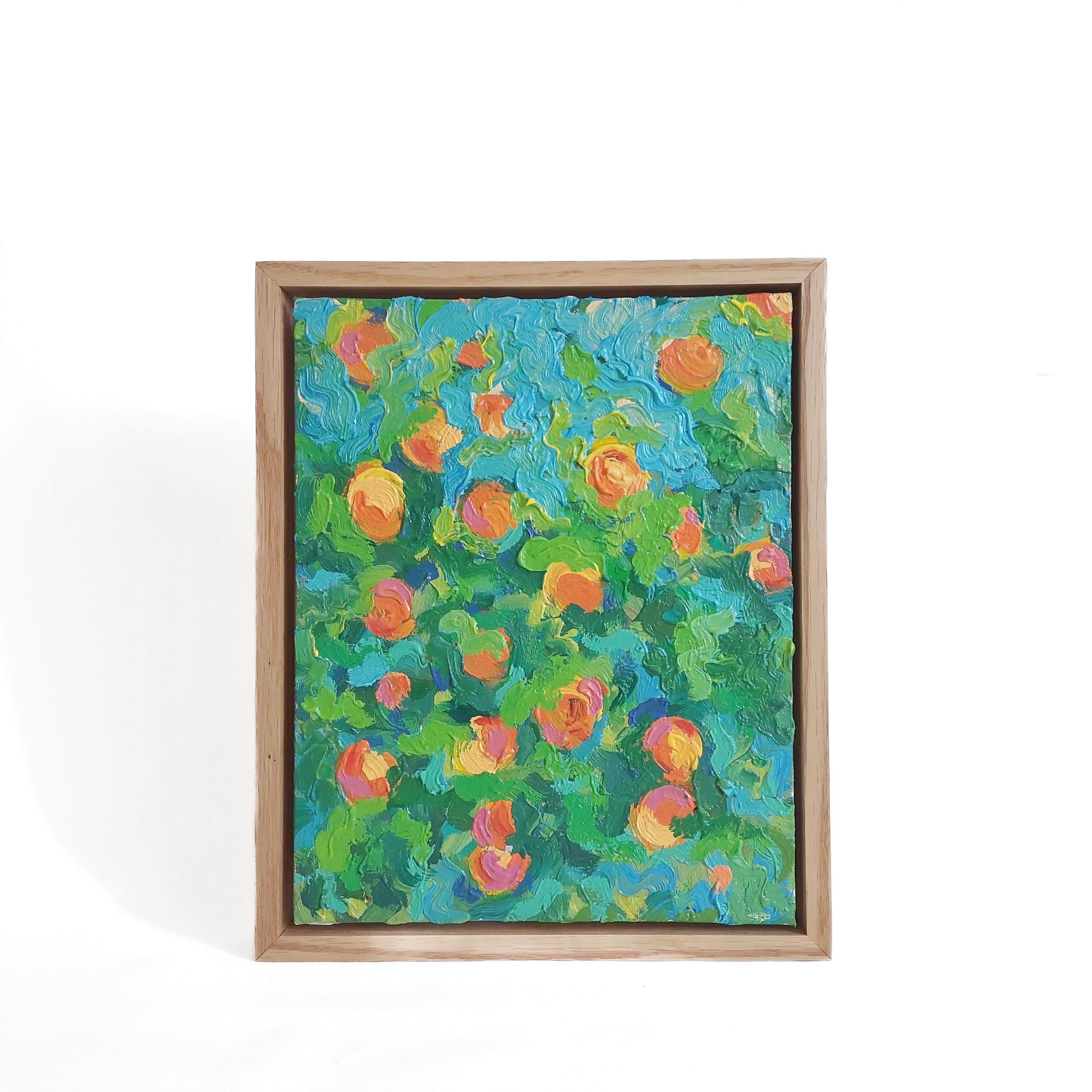 Chuchotements d'orange - Painting de Ksenia Tsyganyuk