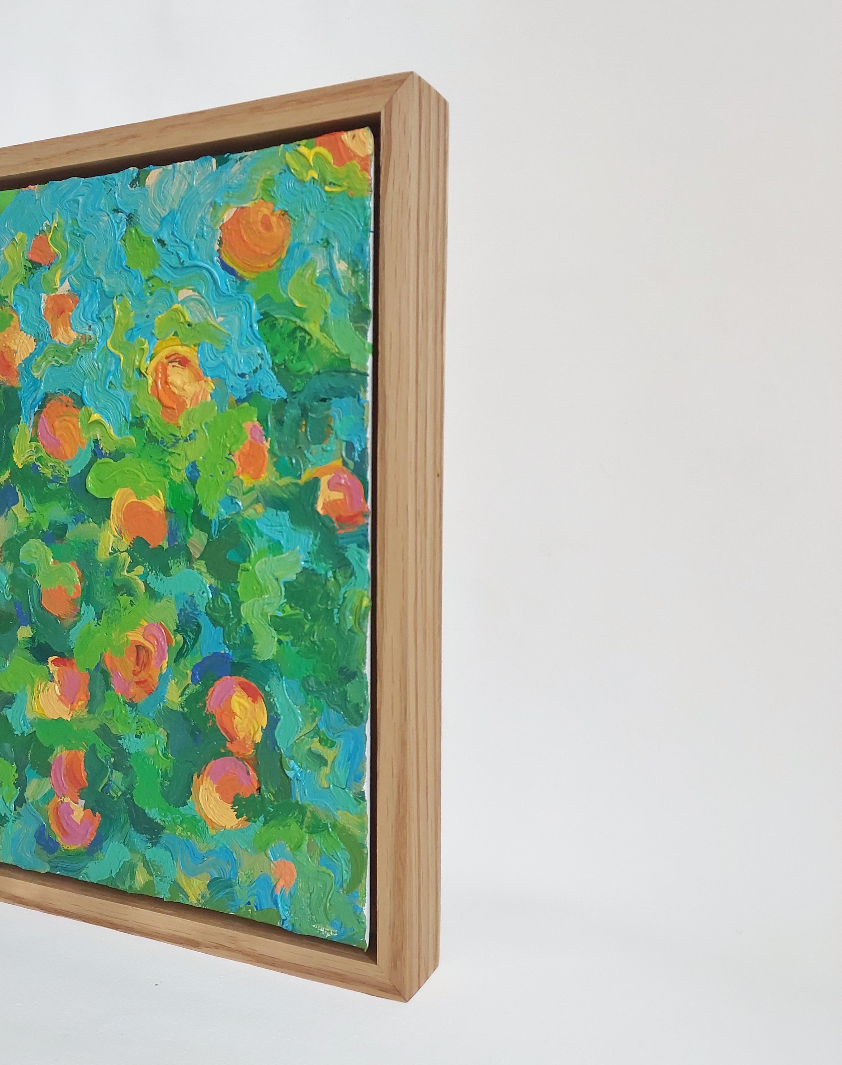 Chuchotements d'orange - Post-impressionnisme Painting par Ksenia Tsyganyuk