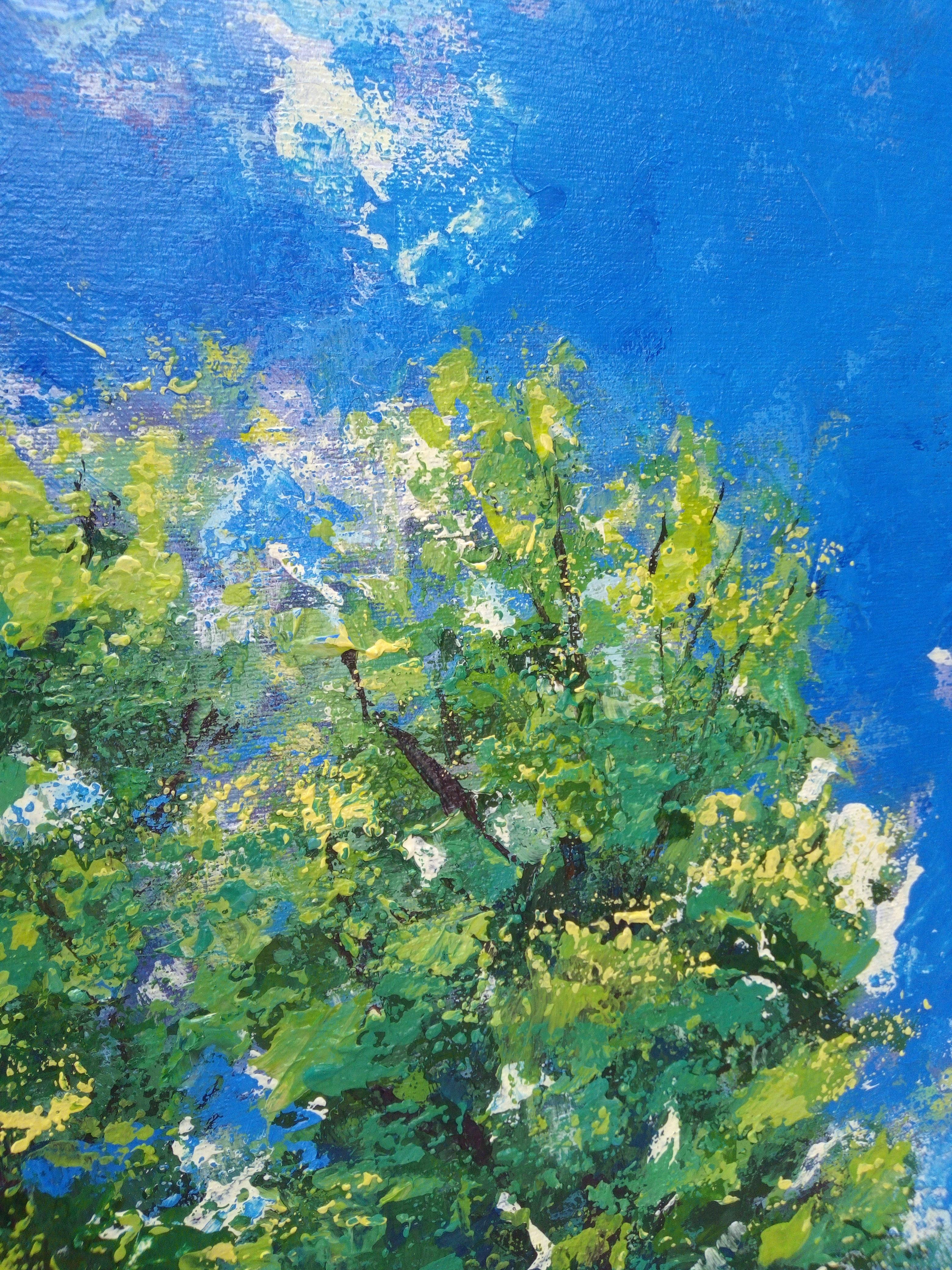 Die Schritte der Sonne – Painting von Ksenia Tsyganyuk