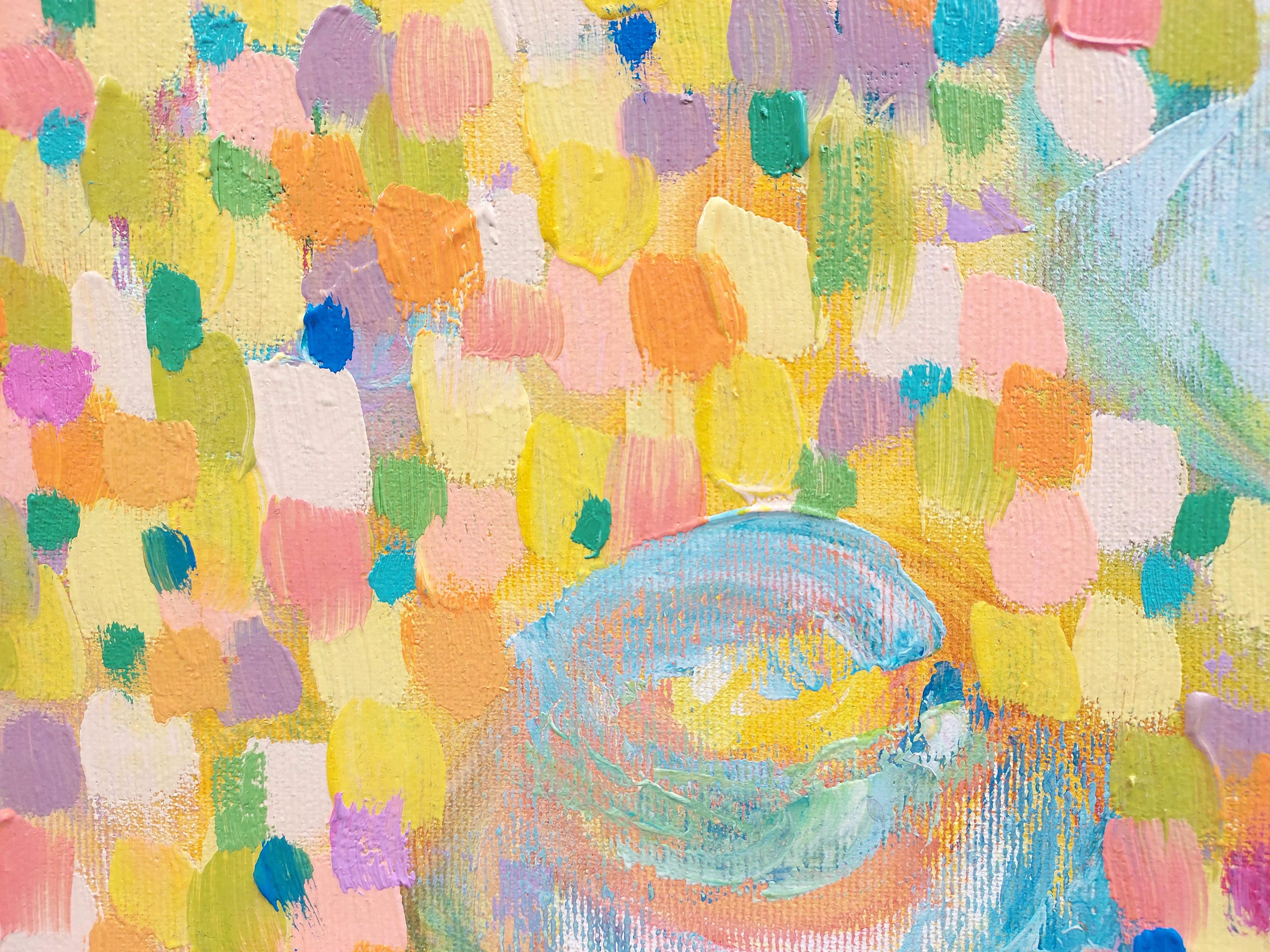 Tea Parties of the Sun - Post-Impressionist Painting by Ksenia Tsyganyuk