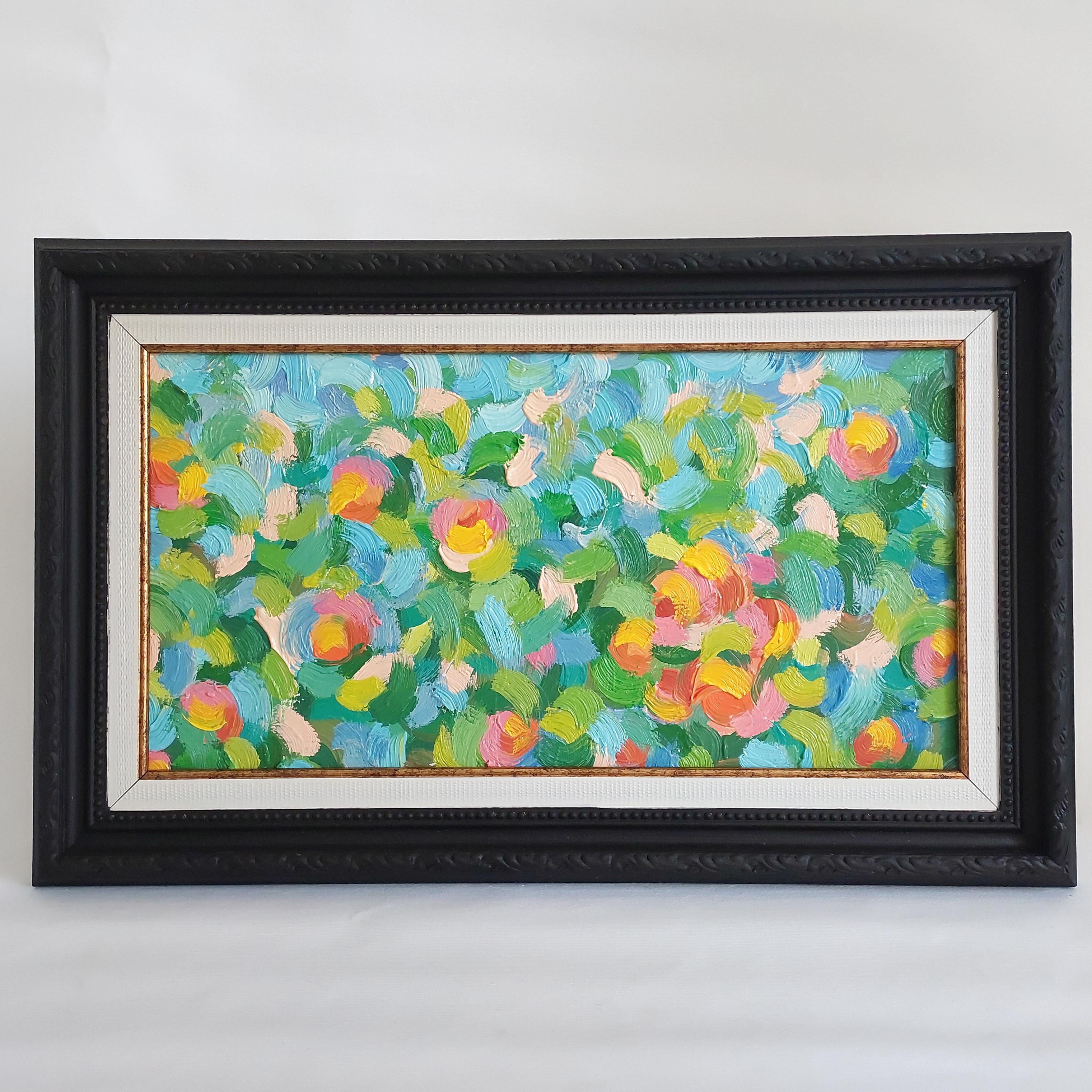 Ksenia Tsyganyuk Abstract Painting – Die heiße Sonne von Marrakech