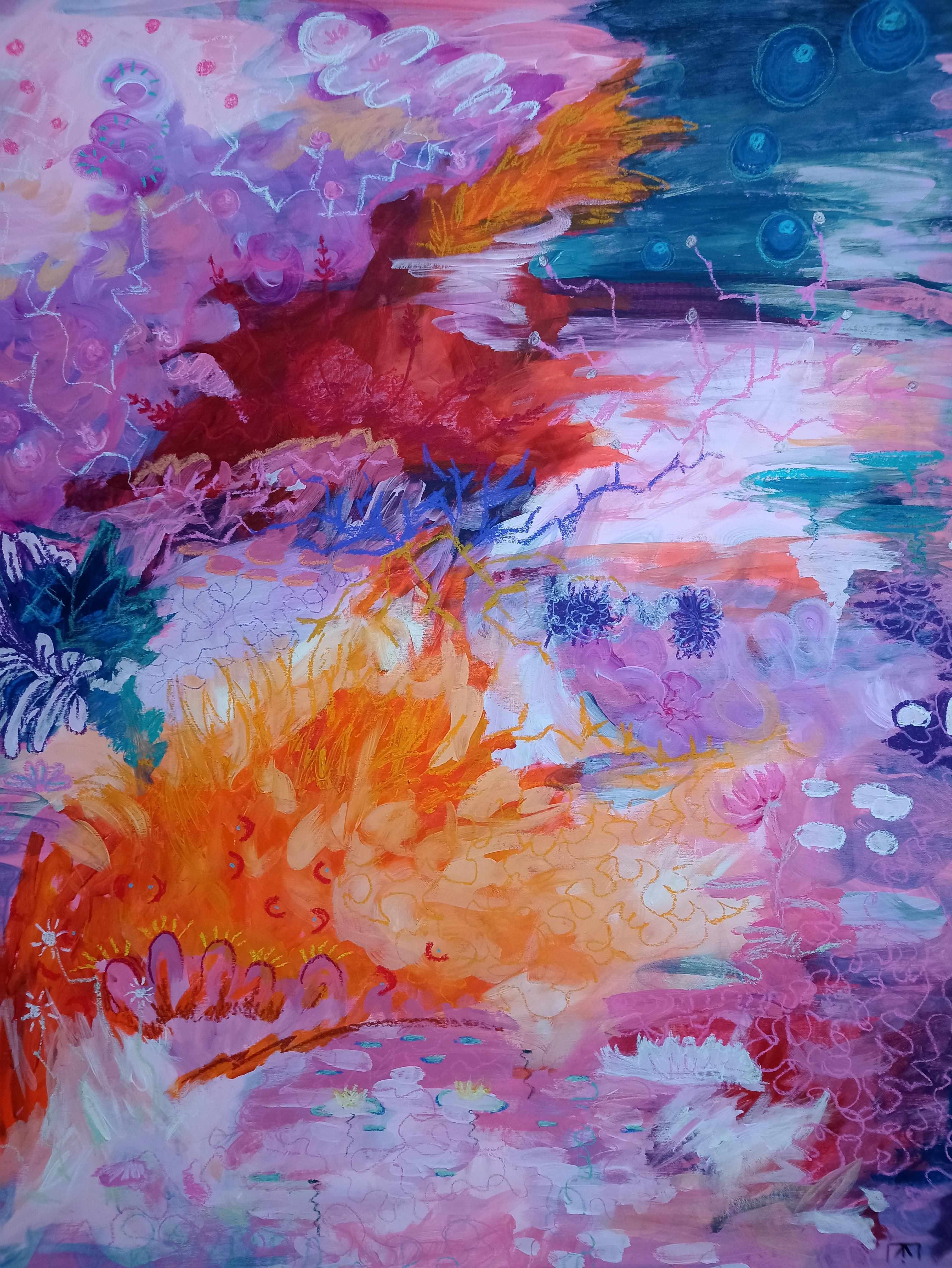 Kseniia Ivanova Abstract Painting - Flash
