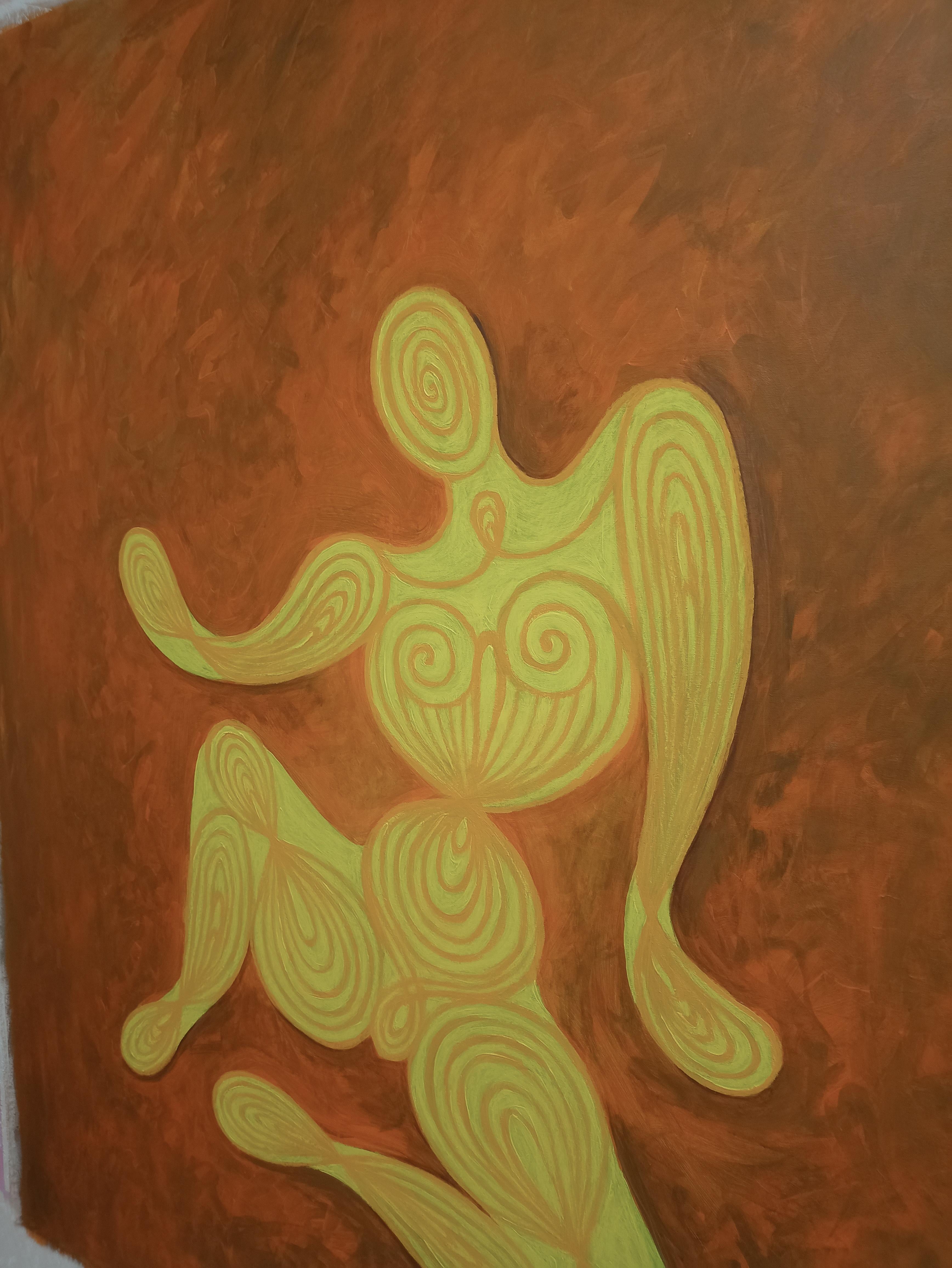 Formulario - Figurative Painting Marrón de Kseniia Ivanova