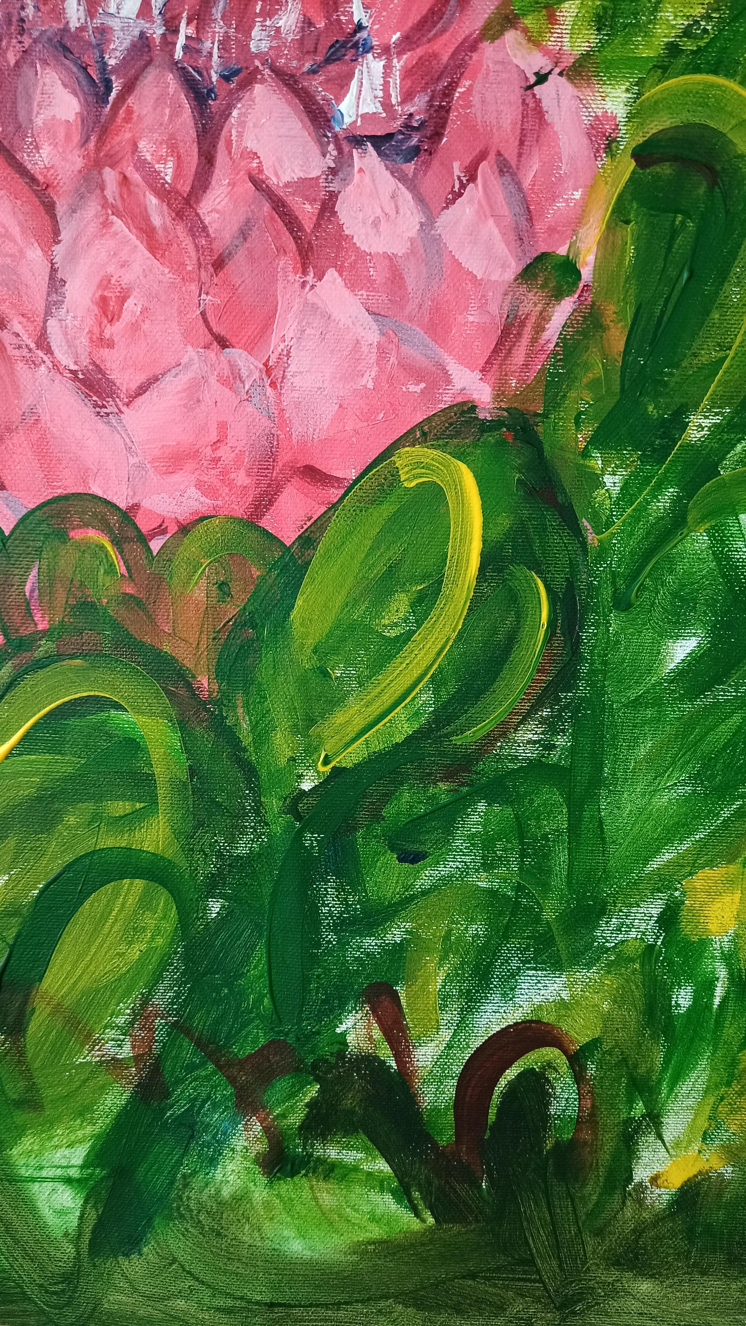 Bergblumen – Painting von Kseniia Ivanova
