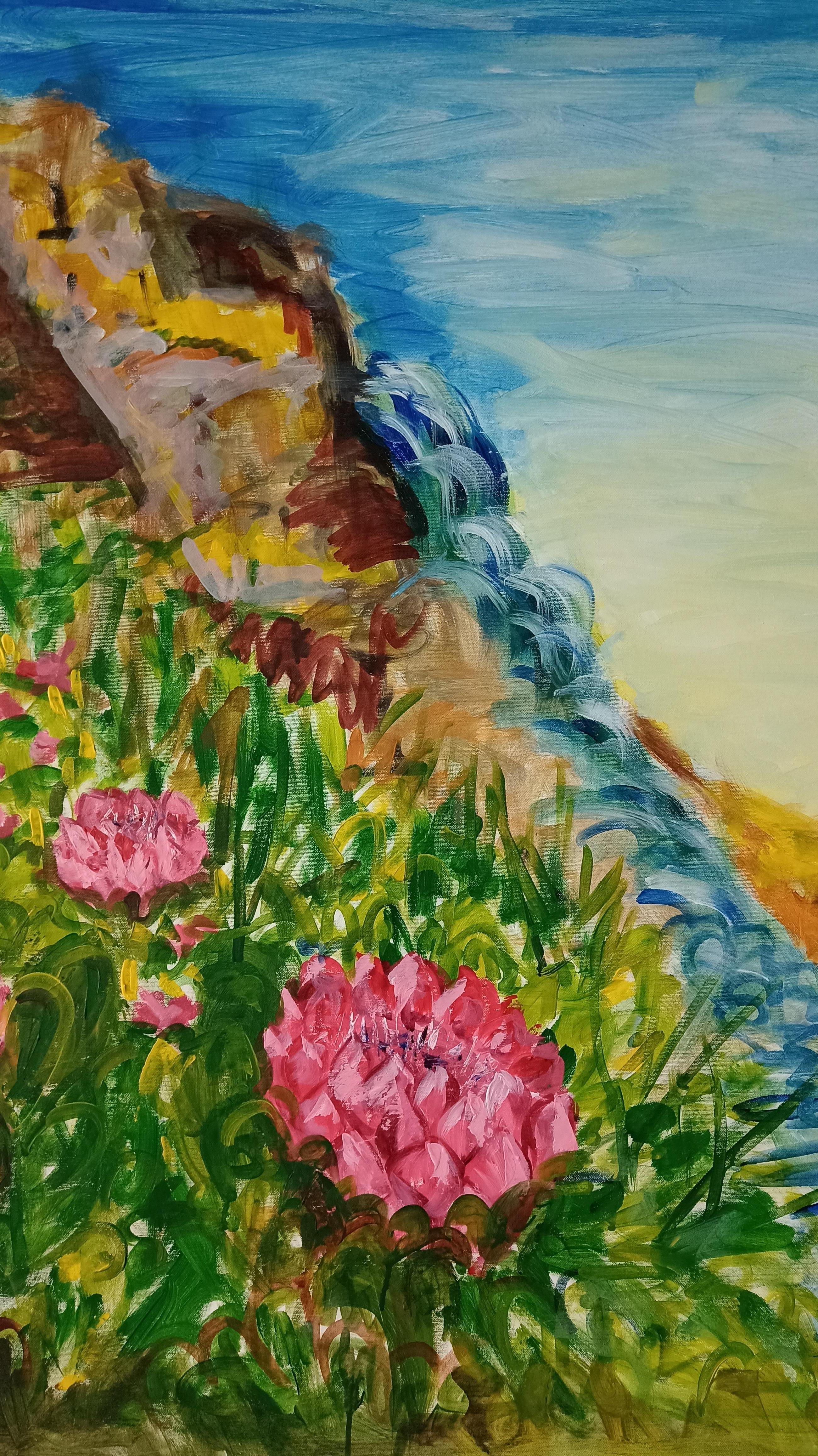Bergblumen (Impressionismus), Painting, von Kseniia Ivanova