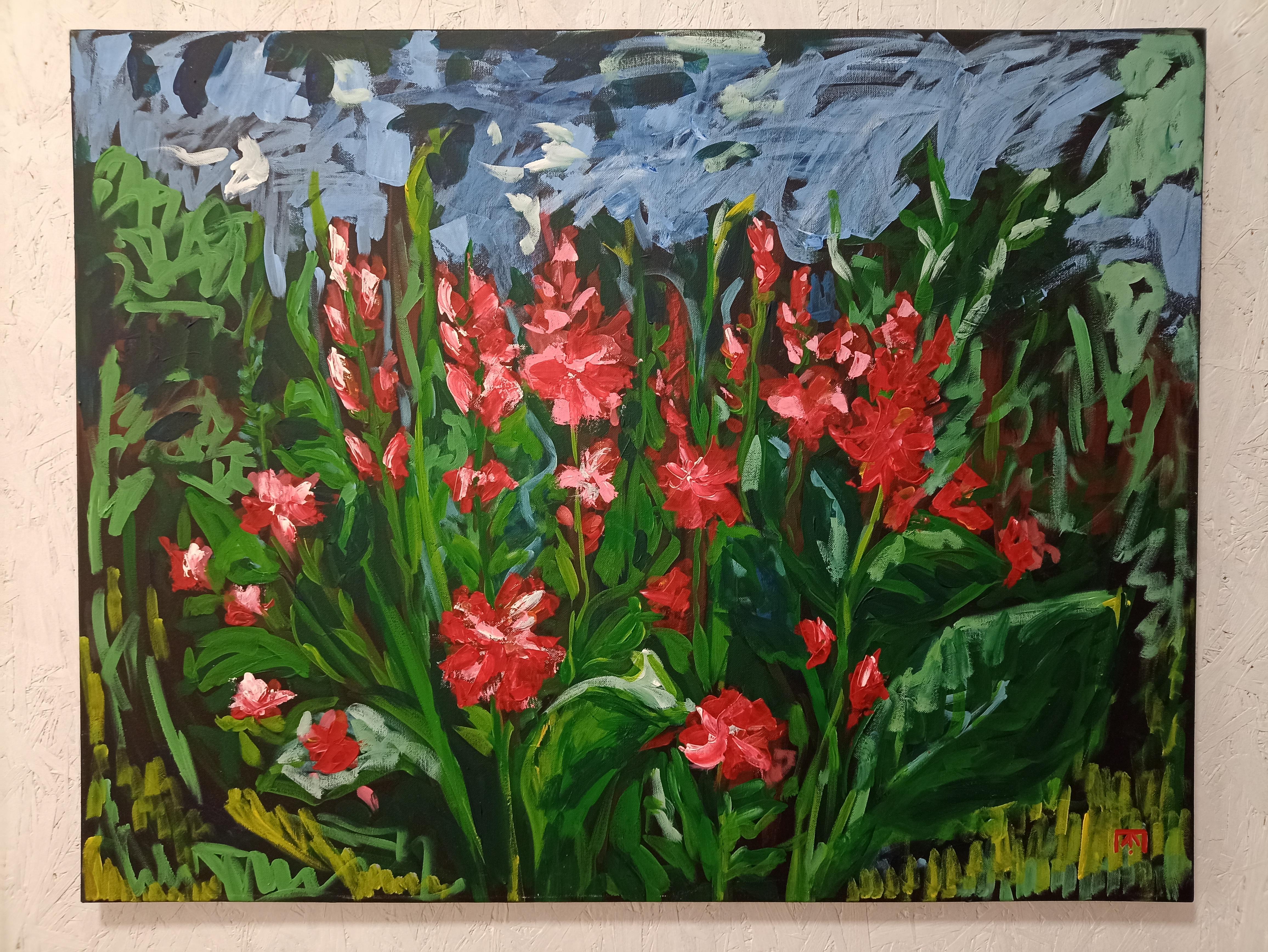 La symphonie de la germination - Painting de Kseniia Ivanova