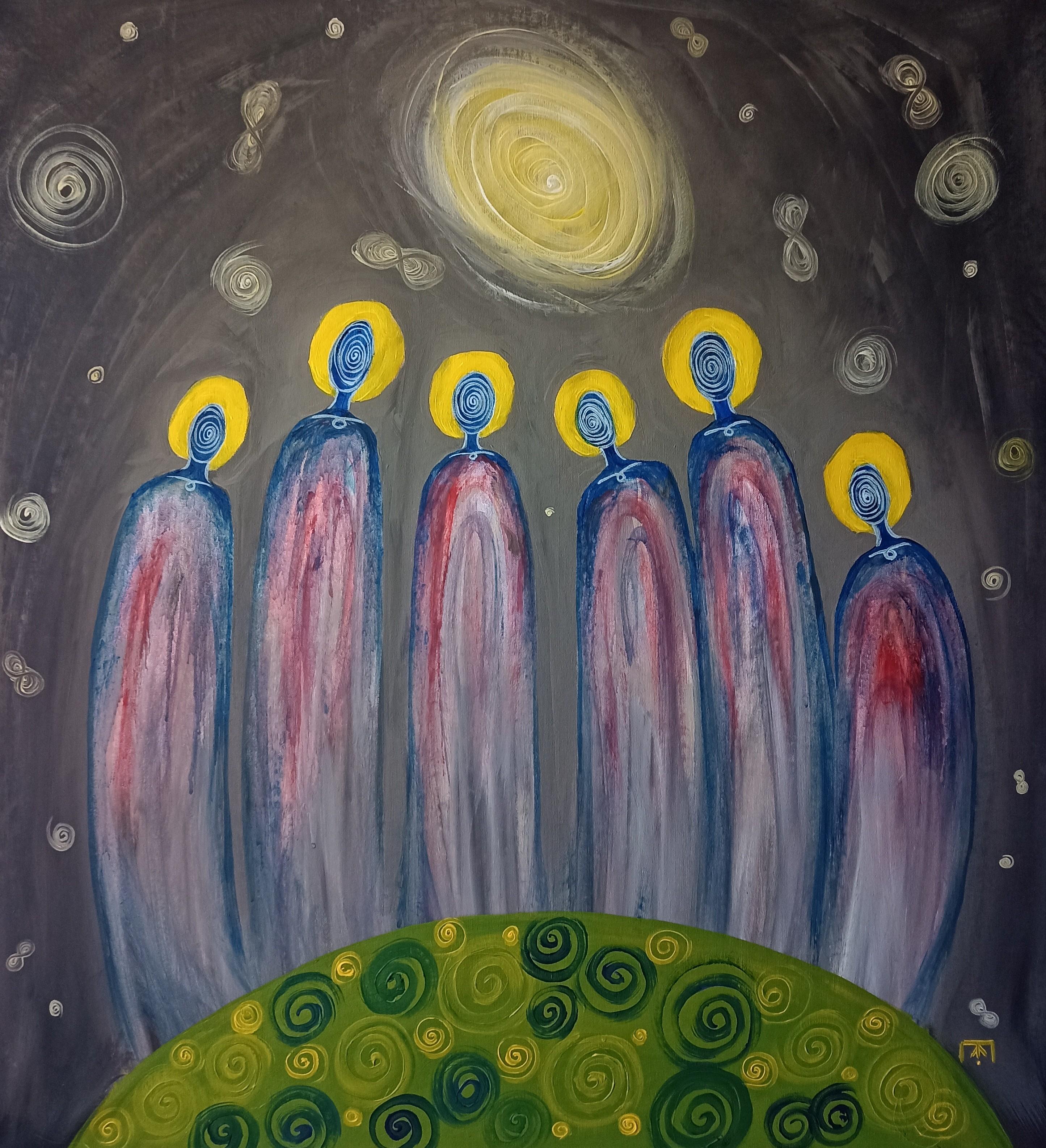 Figurative Painting di Kseniia Ivanova - Testimonianza