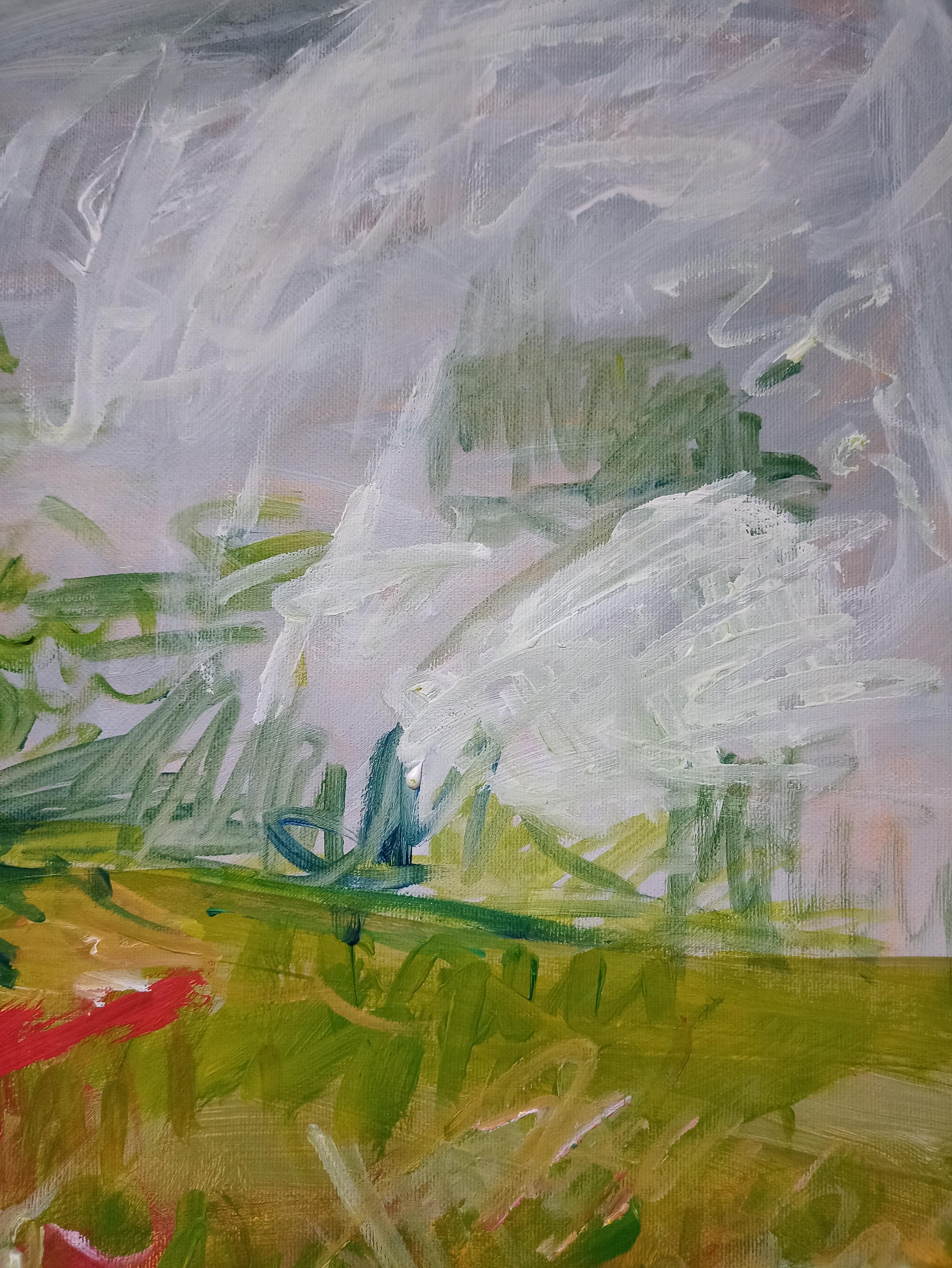 Der Anruf (Impressionismus), Painting, von Kseniia Ivanova