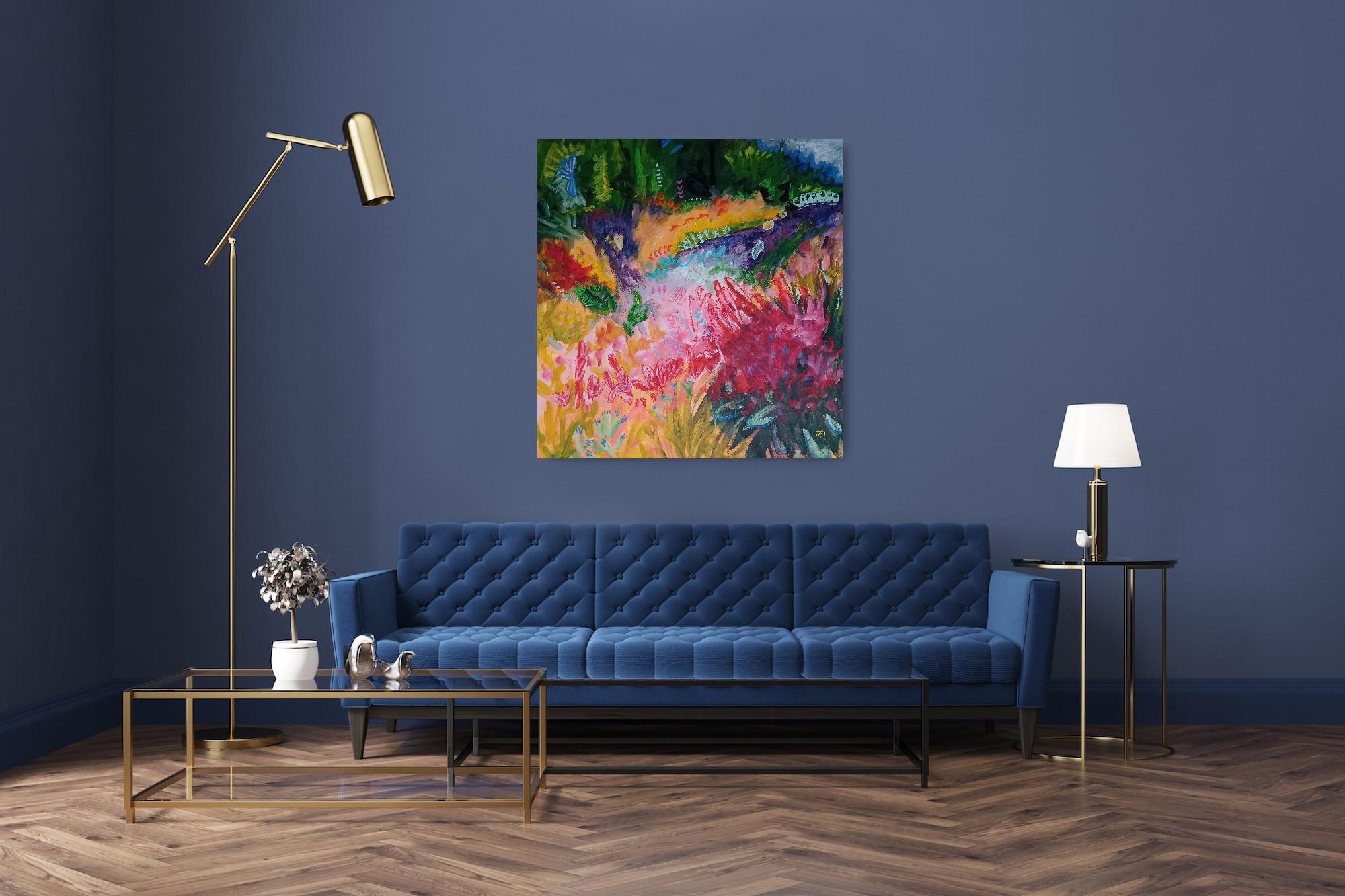 Transition - Brown Landscape Painting by Kseniia Ivanova