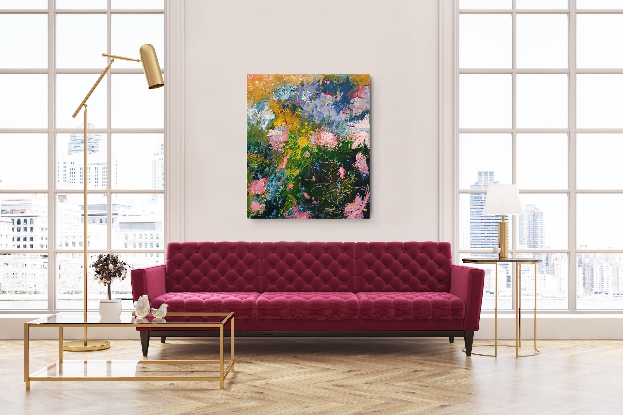 Entfaltung (Abstrakter Impressionismus), Painting, von Kseniia Ivanova