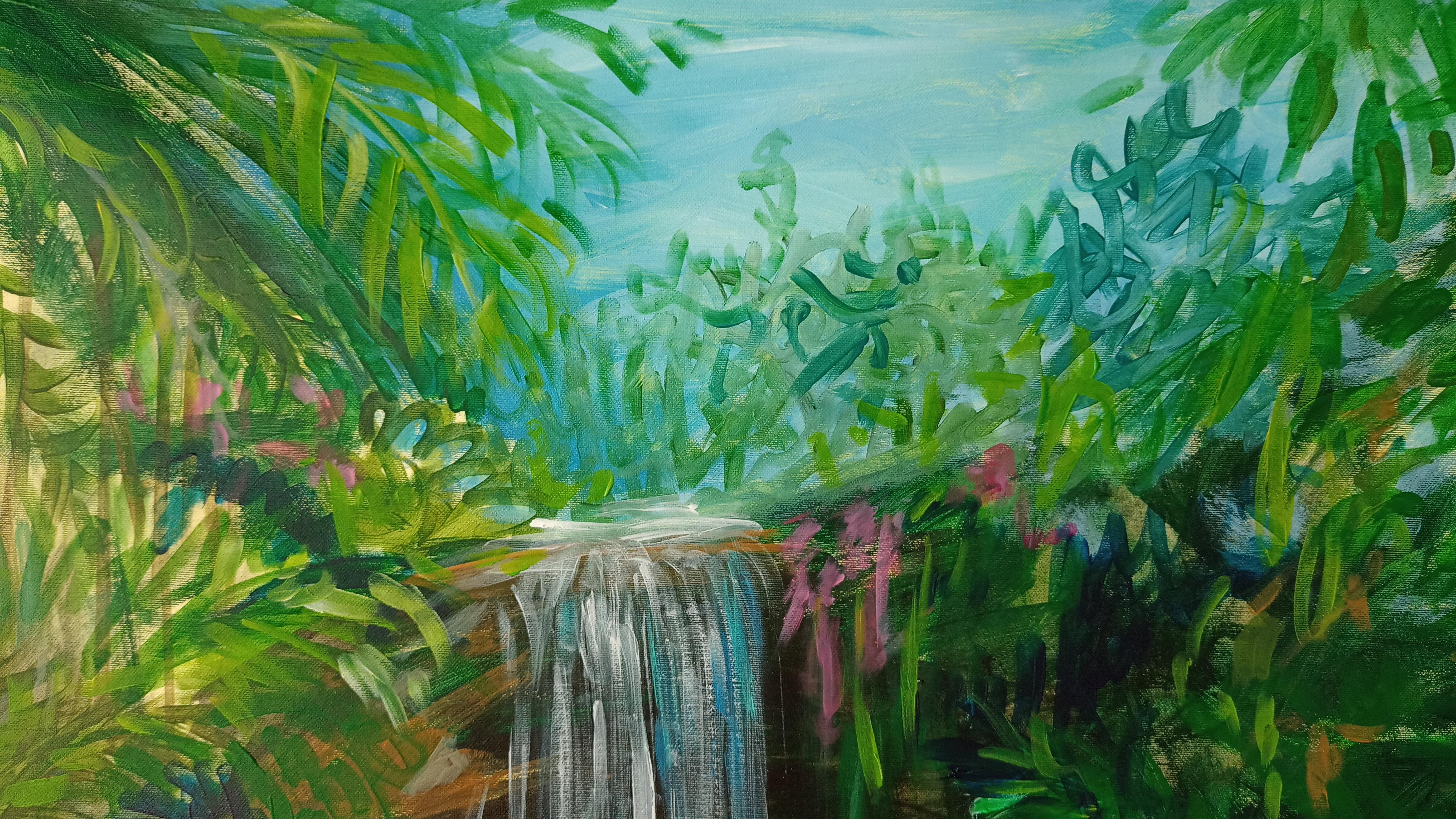Cascade de rêves - Painting de Kseniia Ivanova