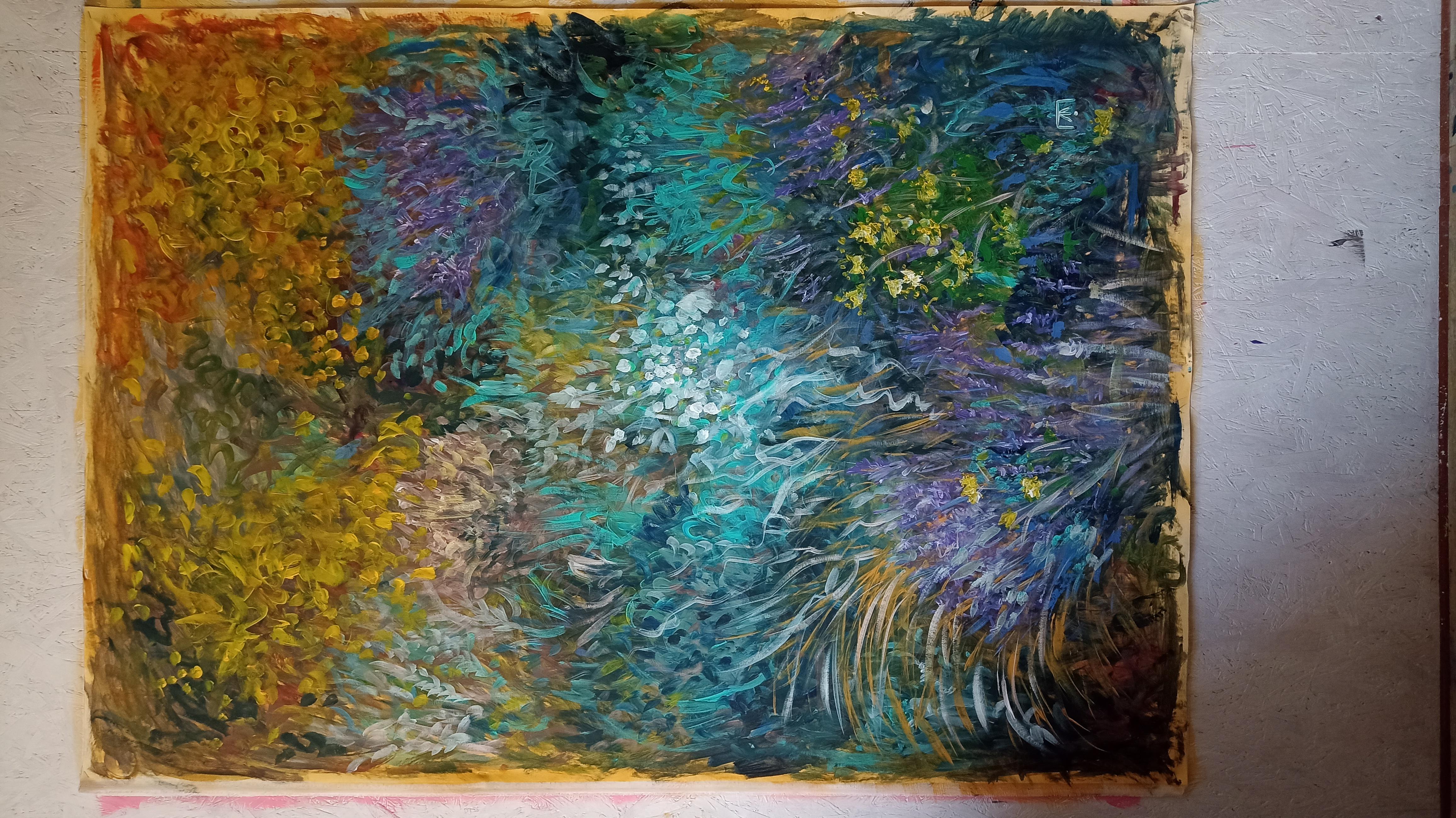 Wellenatmung – Painting von Kseniia Ivanova