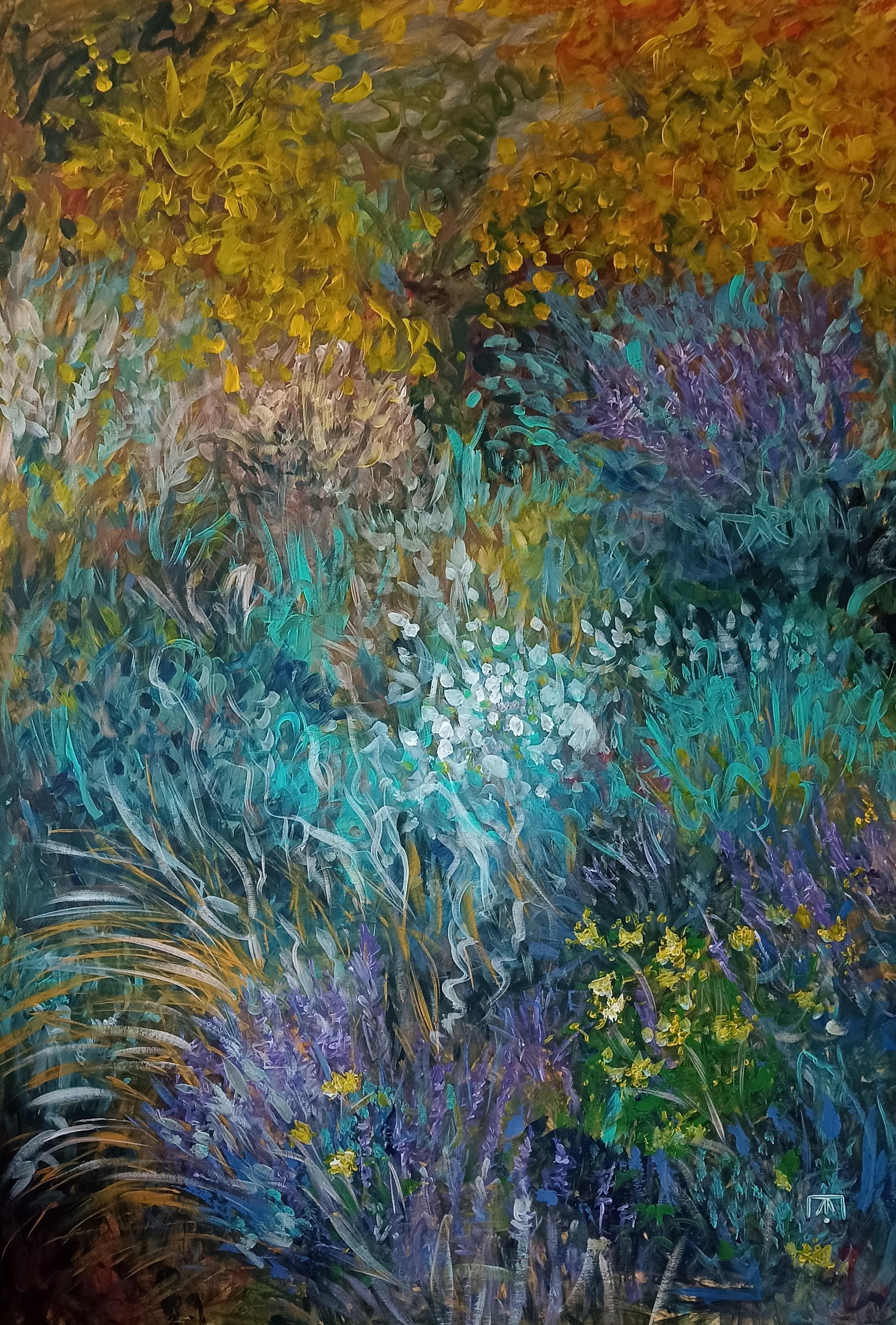 Kseniia Ivanova Figurative Painting – Wellenatmung