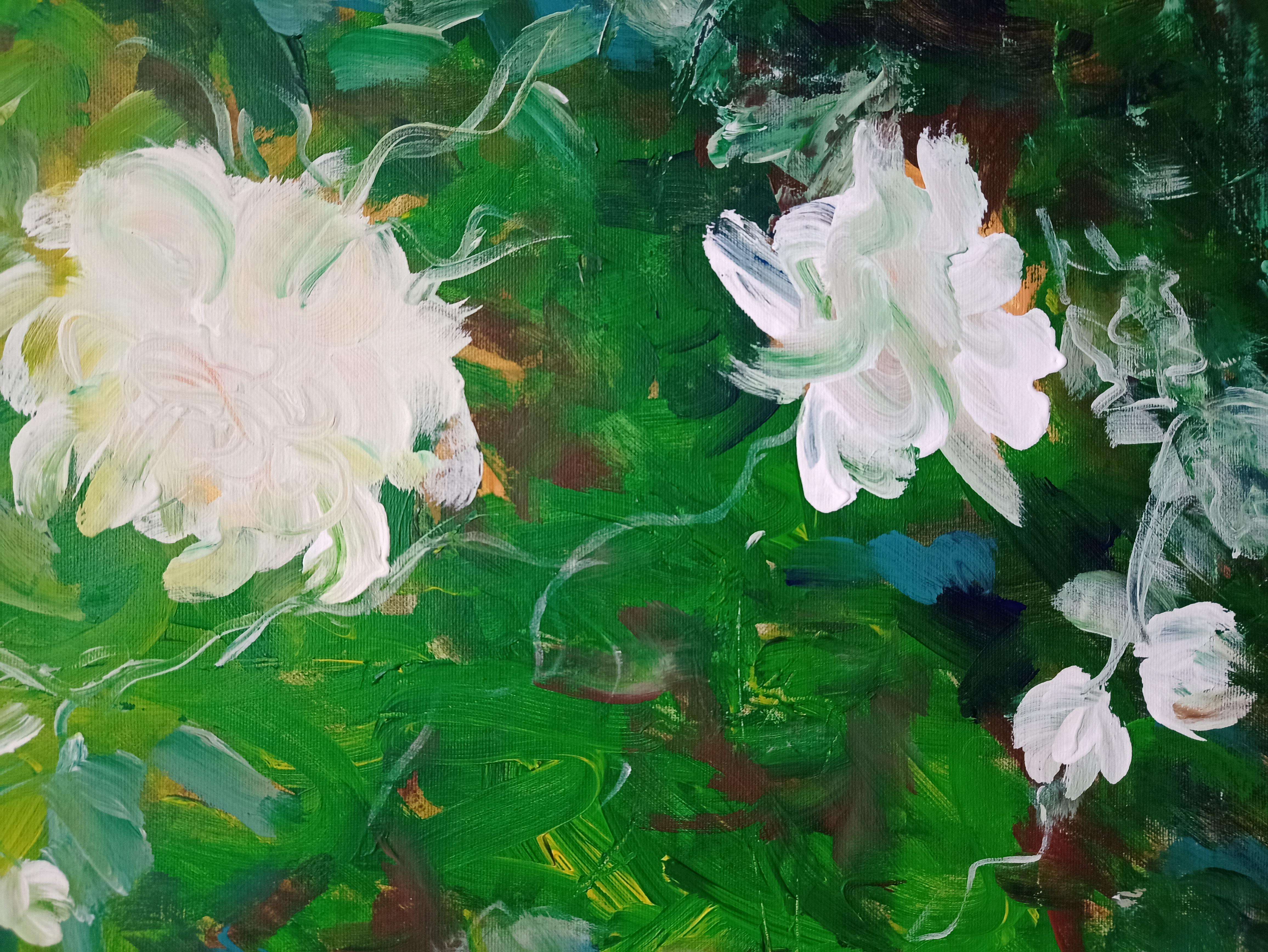 Whispers of Willingness - Abstract Impressionist Painting by Kseniia Ivanova