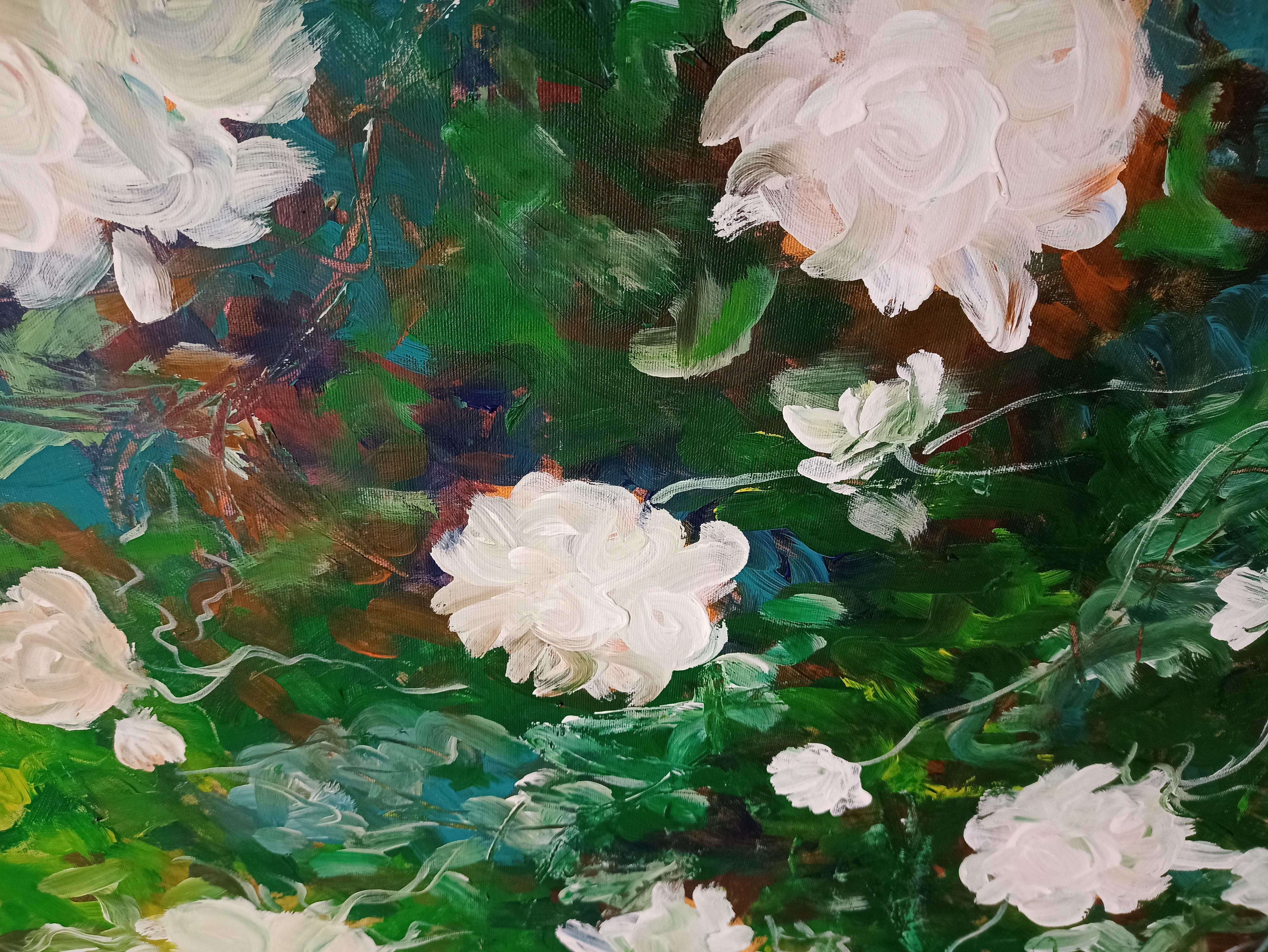 Whispers of Willingness - Black Figurative Painting by Kseniia Ivanova