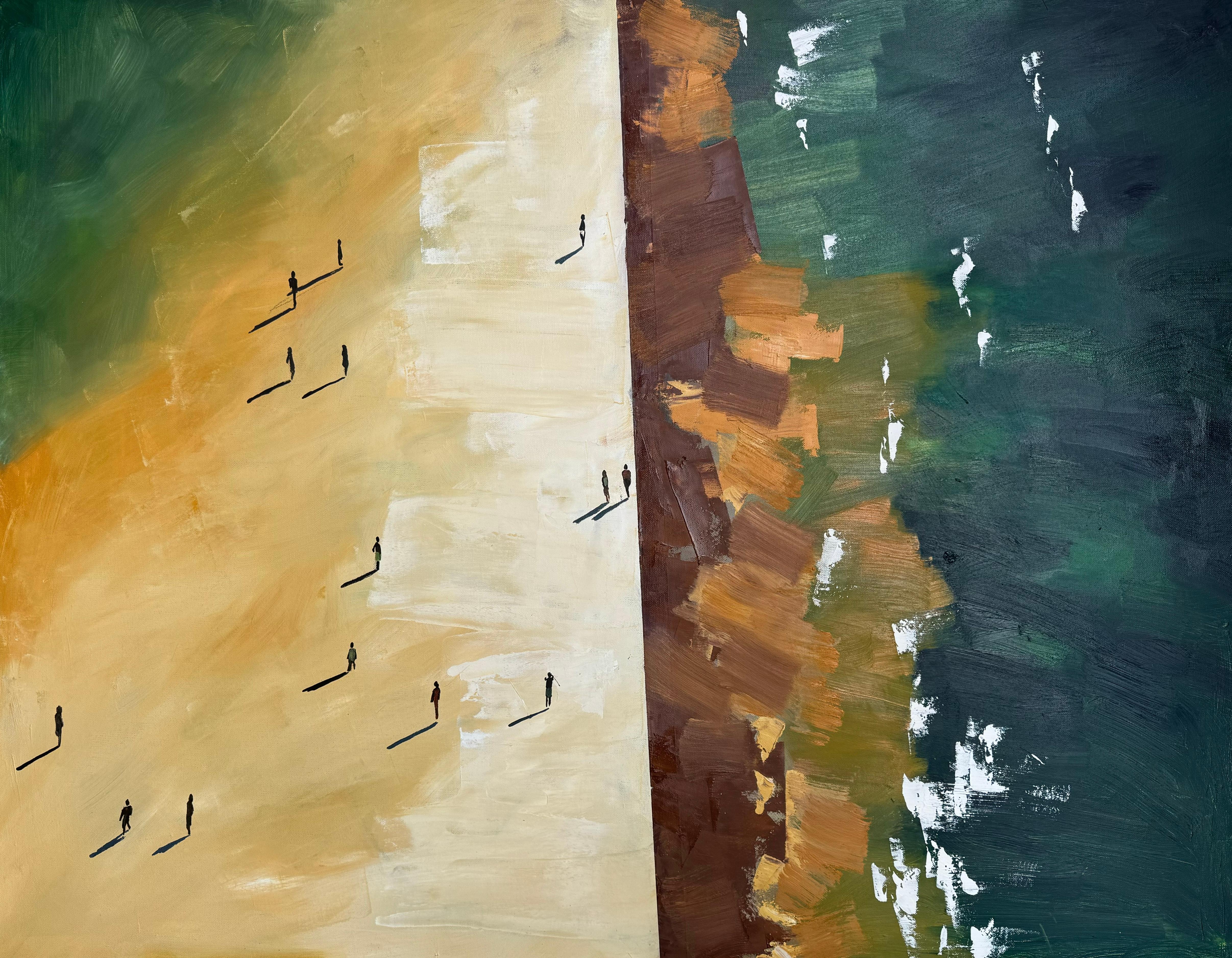 Vista a volo d'uccello alle 10.18 AM - Painting di Kseniya Rai