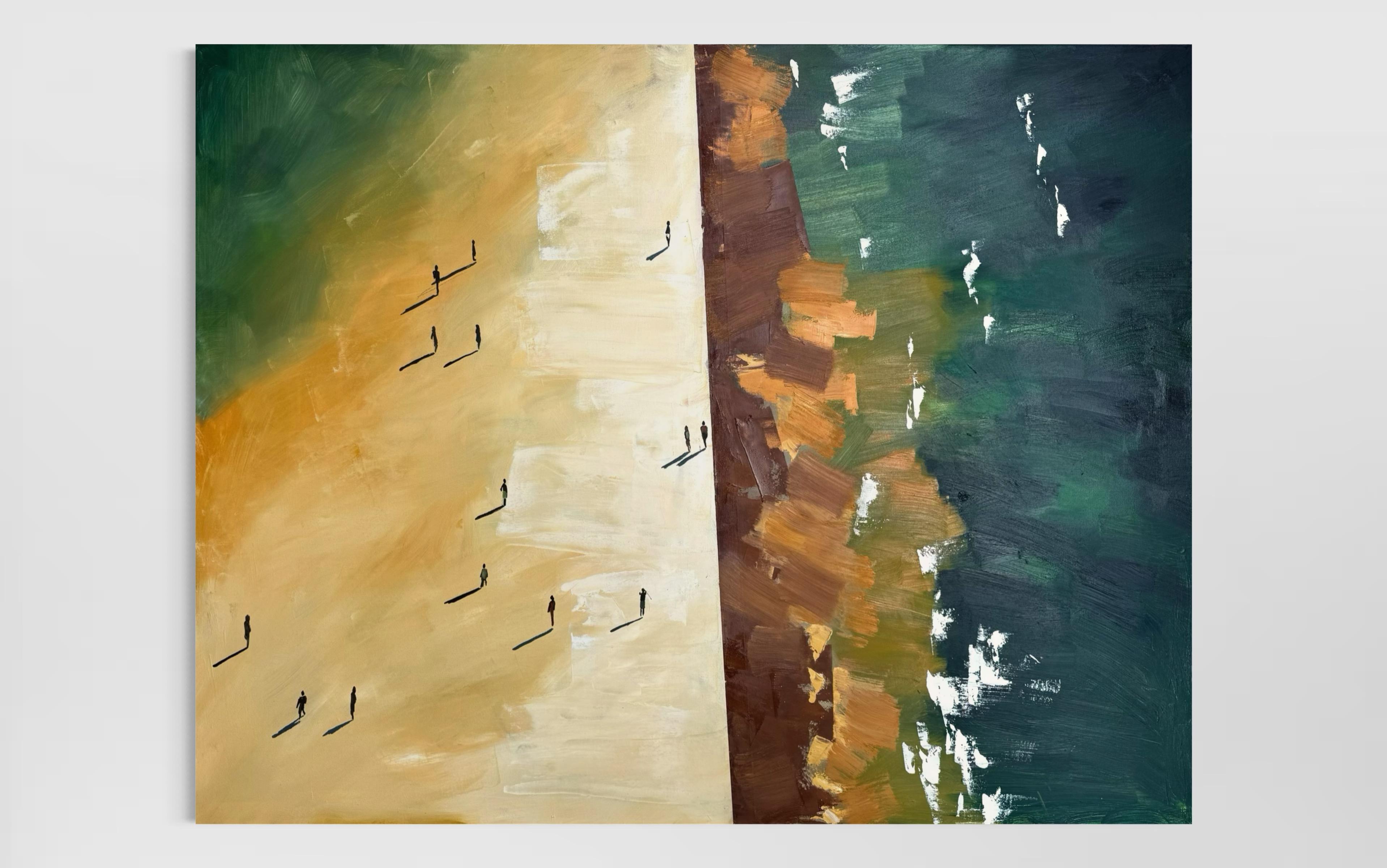 Vista a volo d'uccello alle 10.18 AM - Painting Contemporaneo di Kseniya Rai
