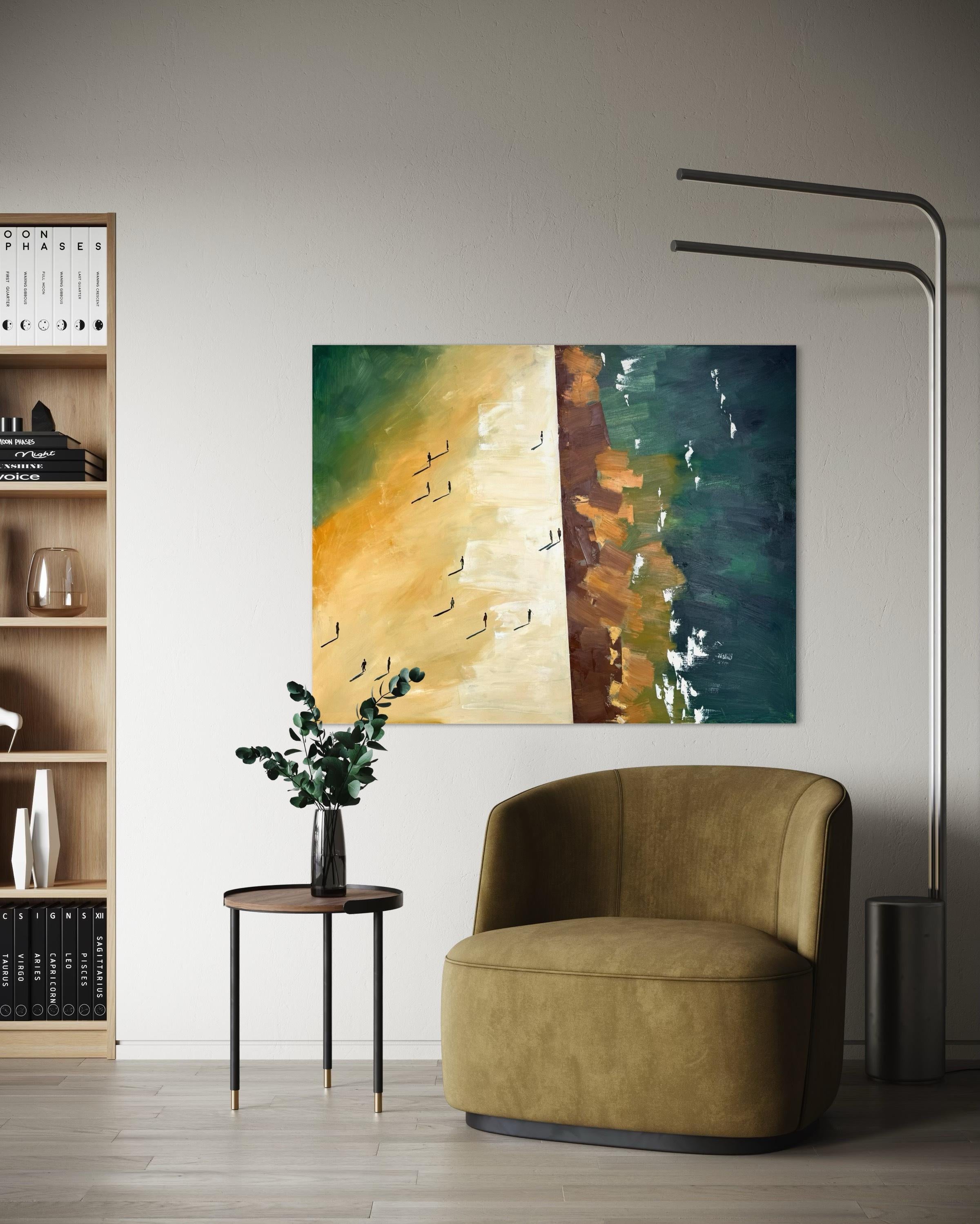 Vogelperspektive um 10.18 Uhr – Painting von Kseniya Rai