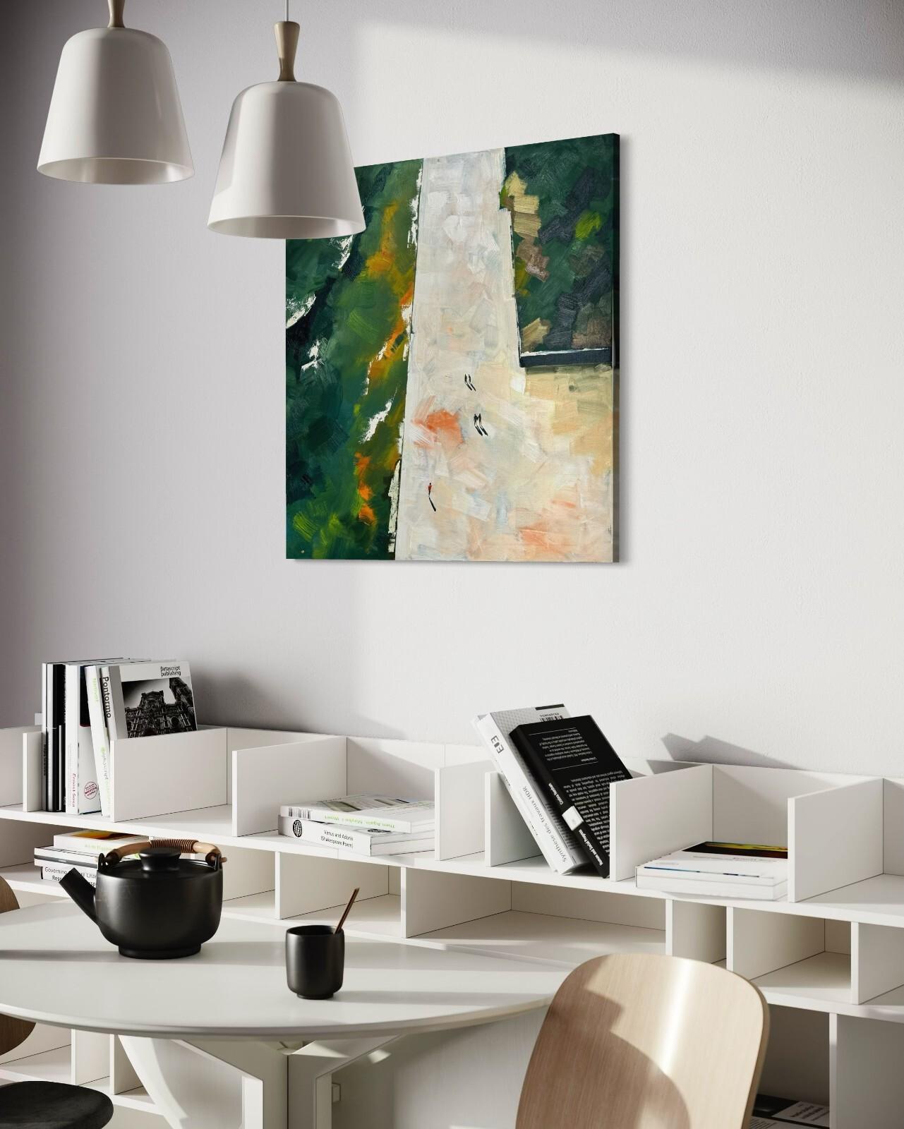 Bird’s-eye-view at 6.17 AM - Painting by Kseniya Rai