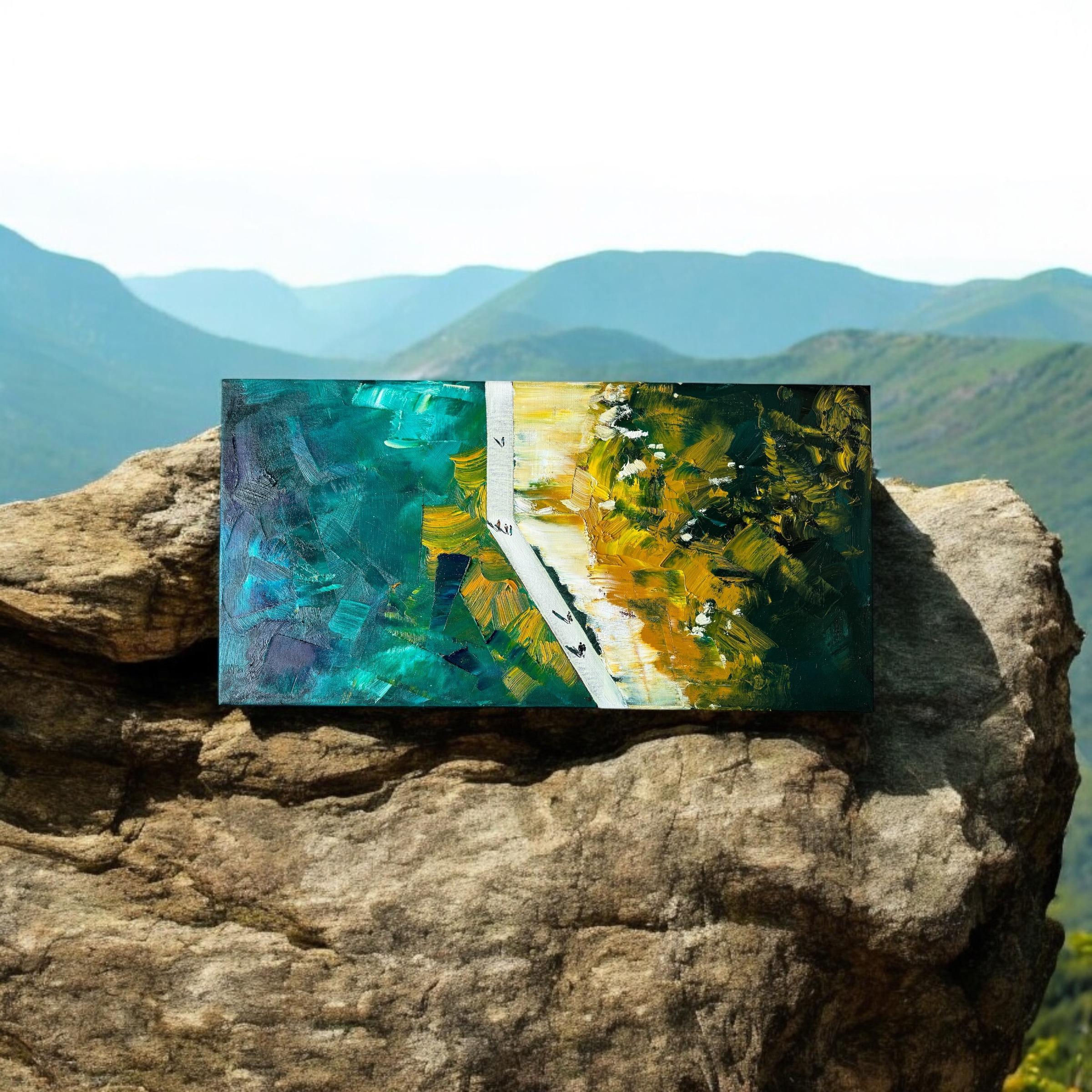 Vogelperspektive um 7.24 Uhr – Painting von Kseniya Rai