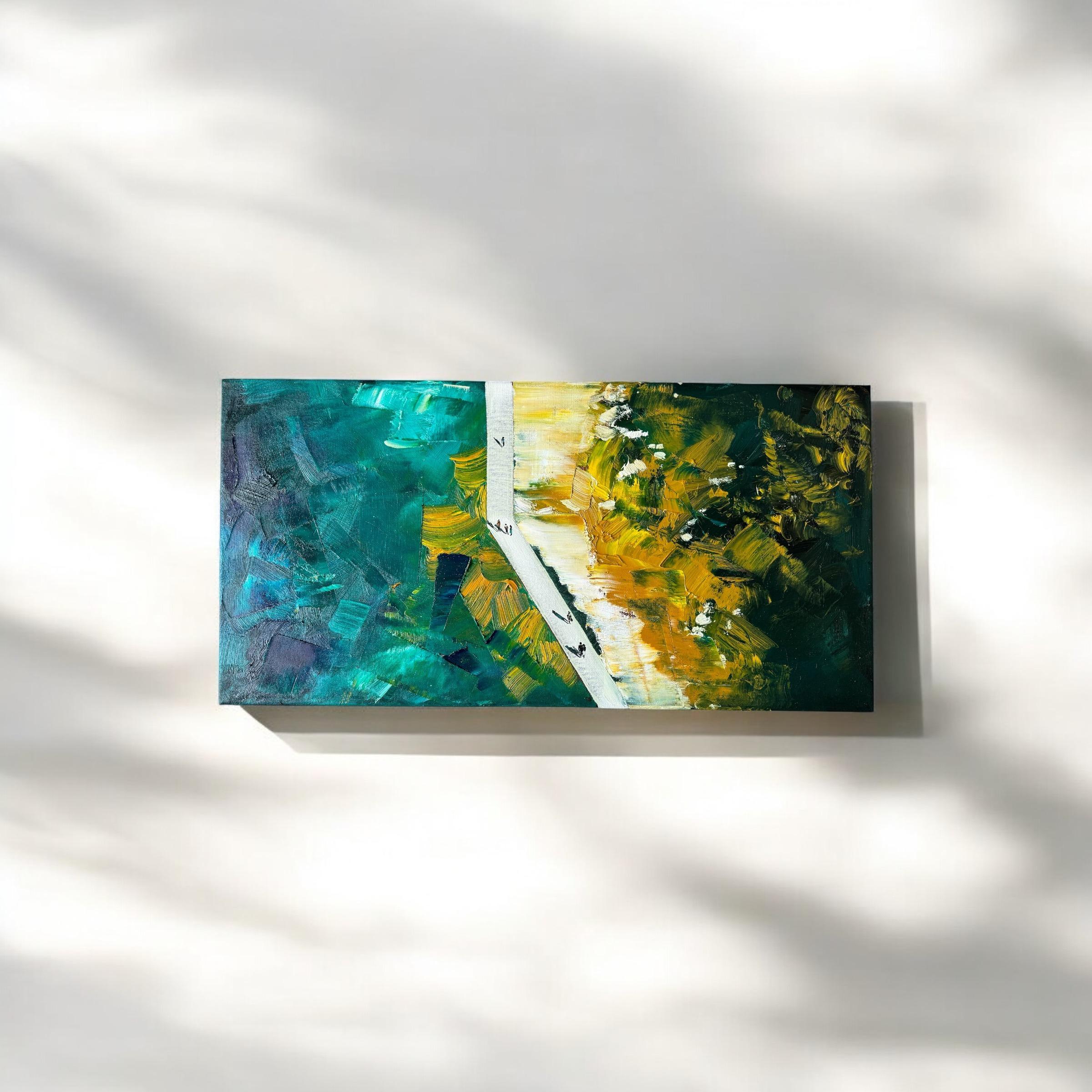 Vogelperspektive um 7.24 Uhr (Abstrakter Expressionismus), Painting, von Kseniya Rai