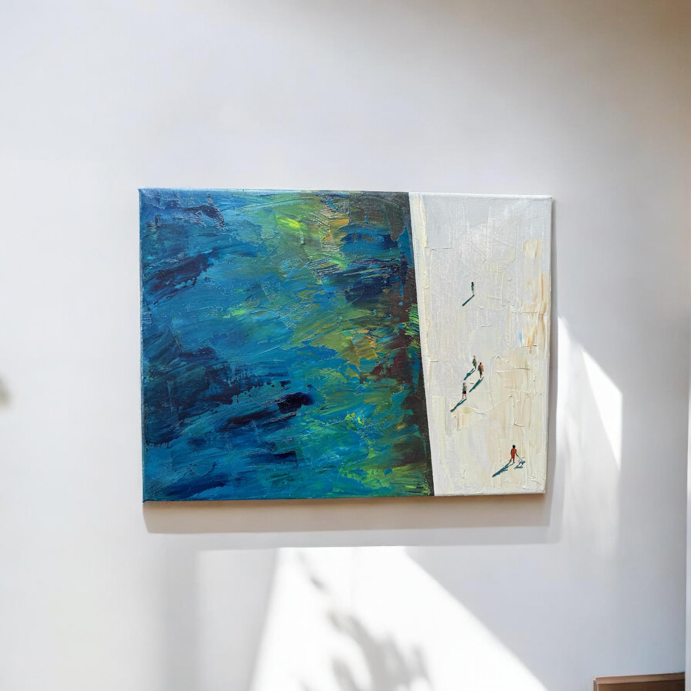 Vue à l'œil d'oiseaux à 7,55 heures - Painting de Kseniya Rai