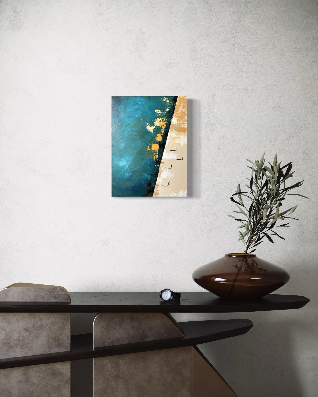 Bird’s-eye-view at 7.56 AM - Contemporary Painting by Kseniya Rai