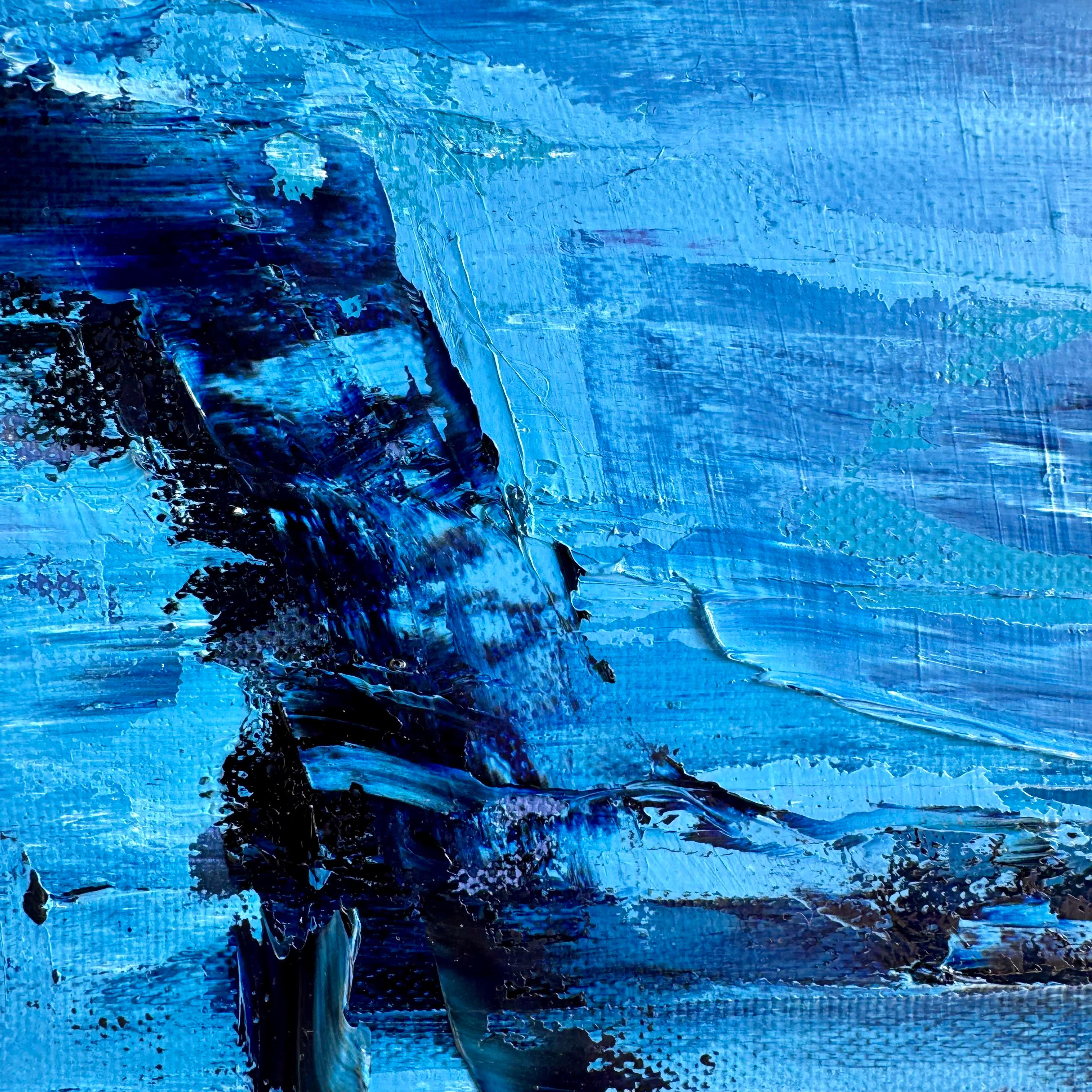 Blue VR787 - Contemporary Painting by Kseniya Rai
