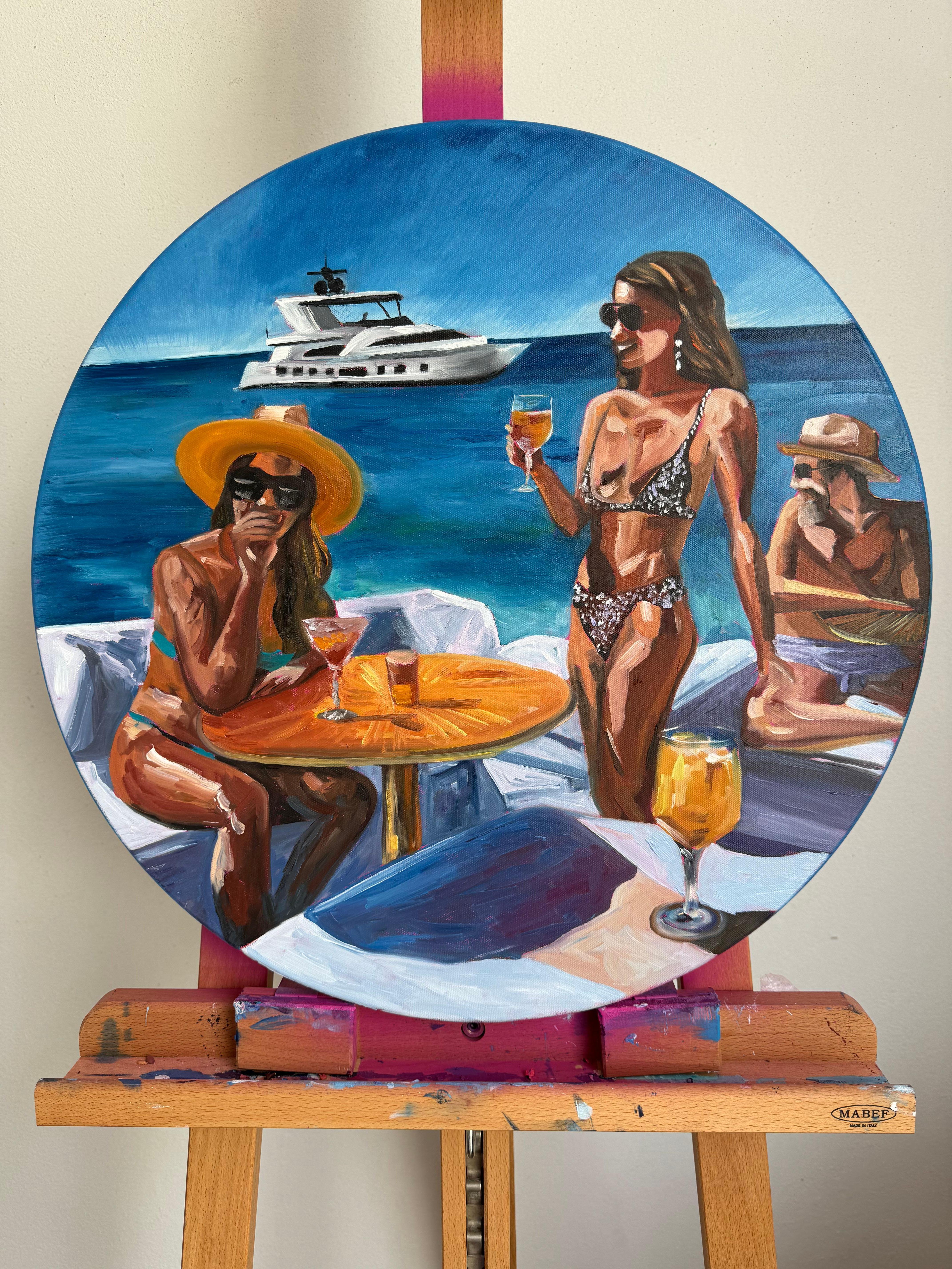 Blu VR792 - Painting Contemporaneo di Kseniya Rai
