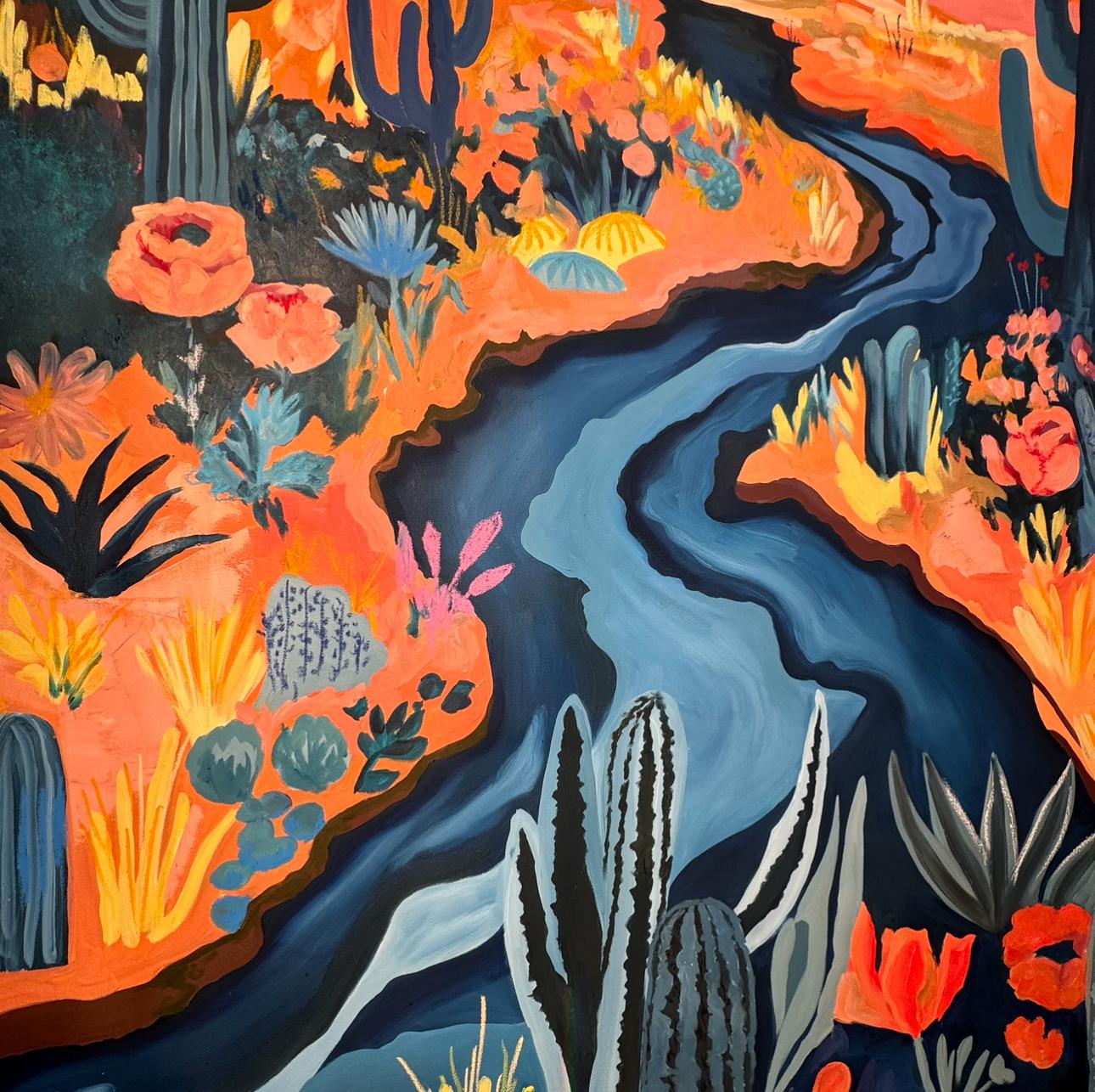 Paesaggio XXL alle 11.08 del mattino - Painting Contemporaneo di Kseniya Rai