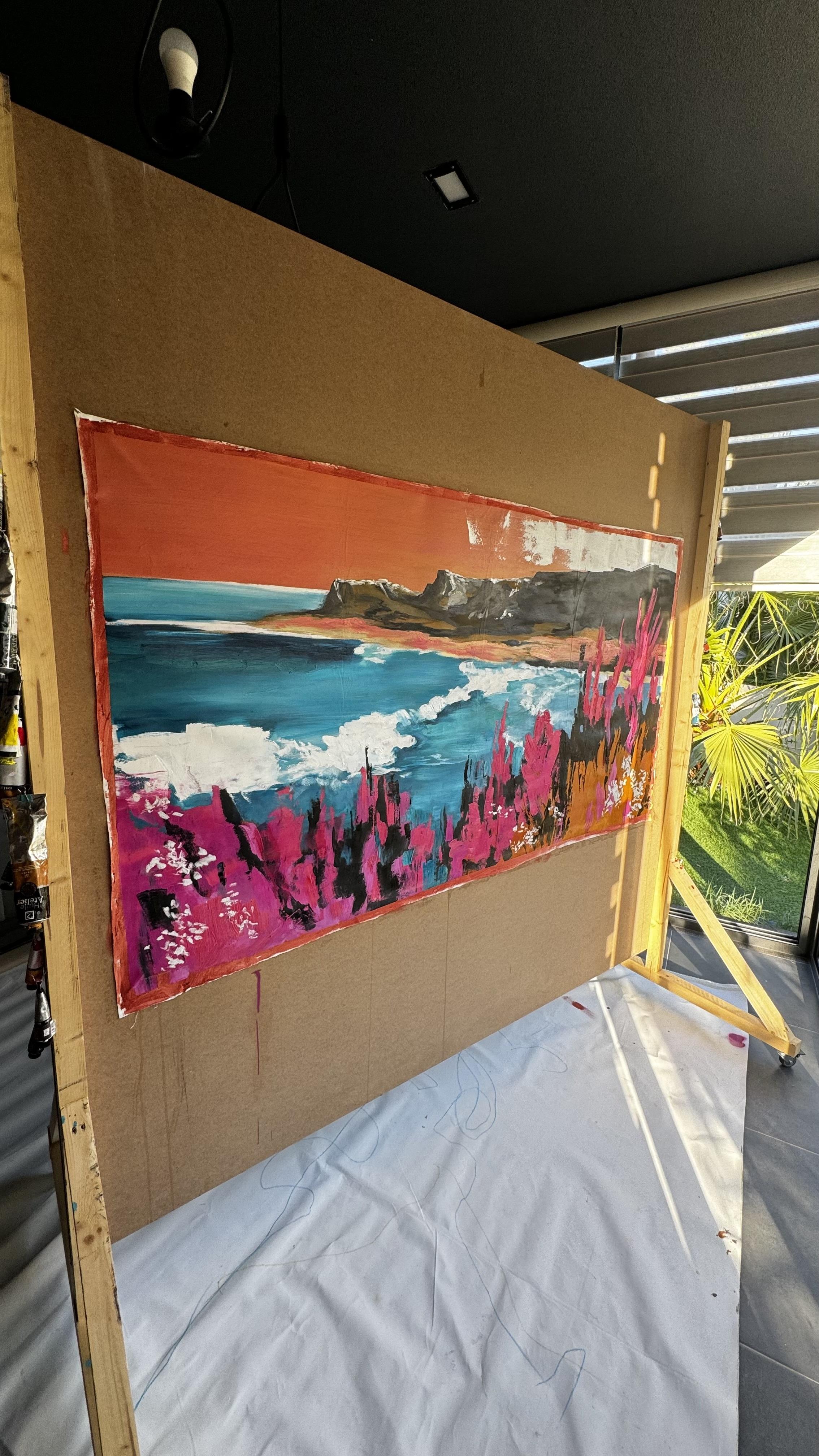 XXL-Landschaft um 5.46 Uhr – Painting von Kseniya Rai