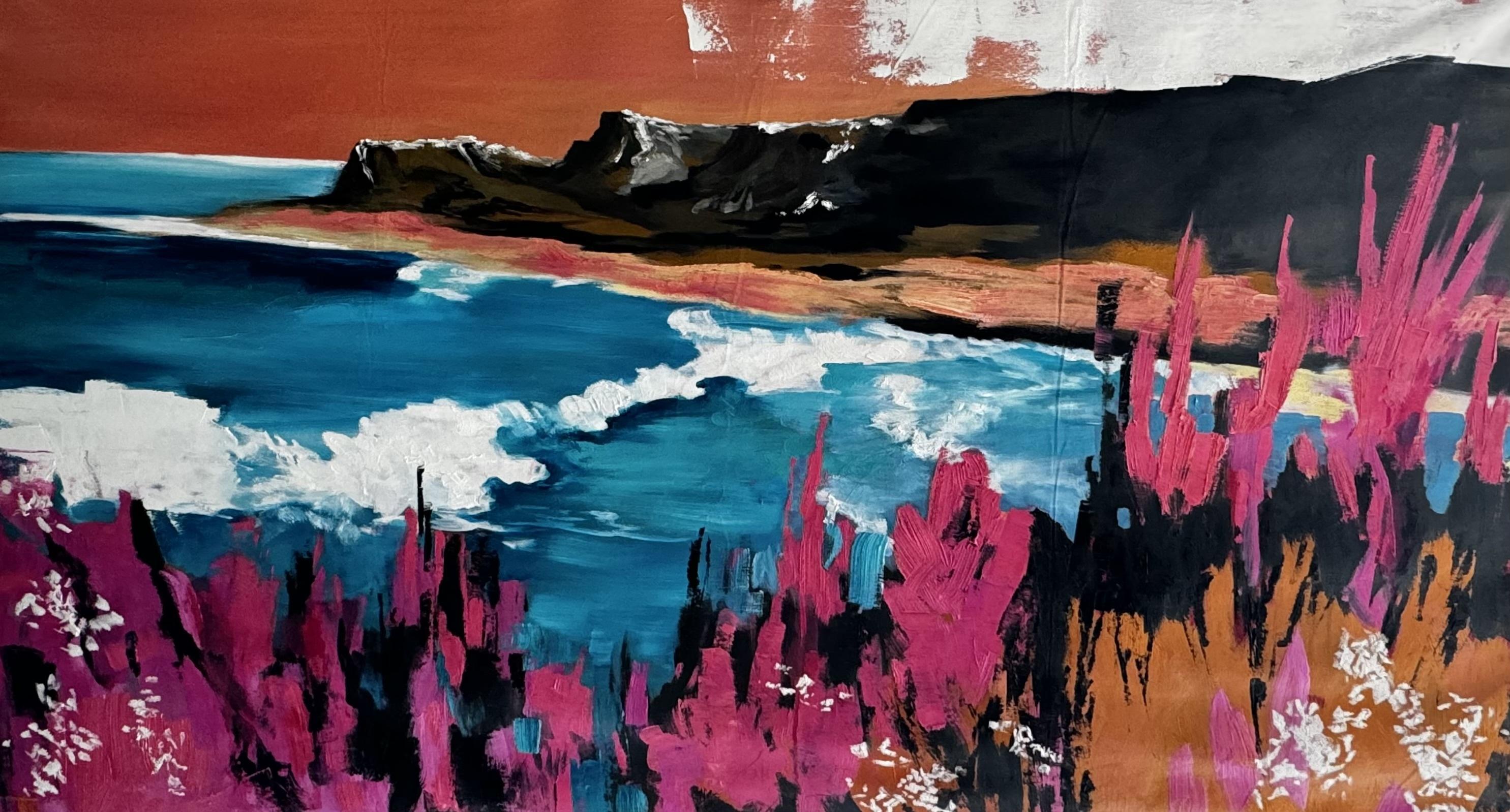 XXL-Landschaft um 5.46 Uhr (Zeitgenössisch), Painting, von Kseniya Rai
