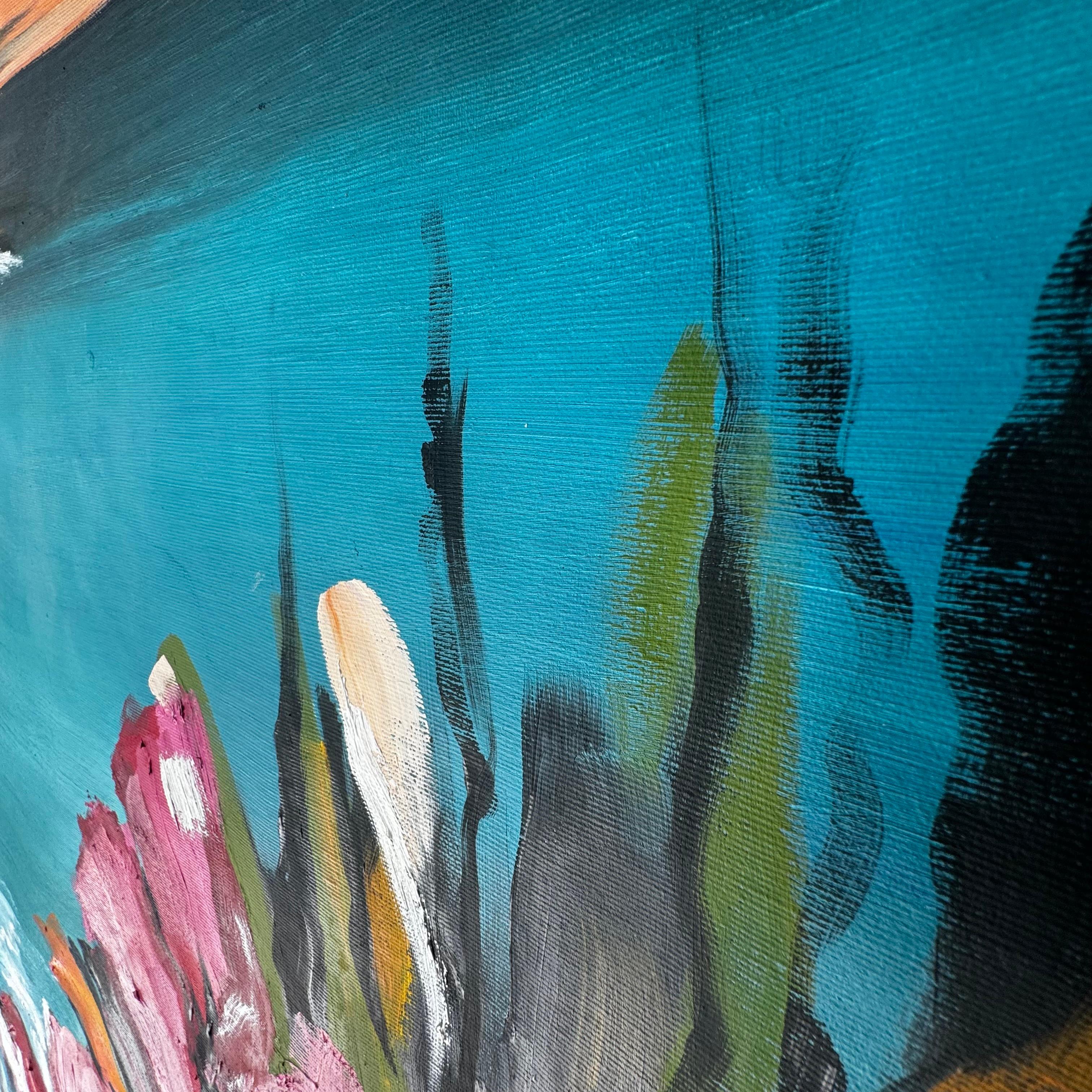 XXL-Landschaft um 5.51 Uhr – Painting von Kseniya Rai