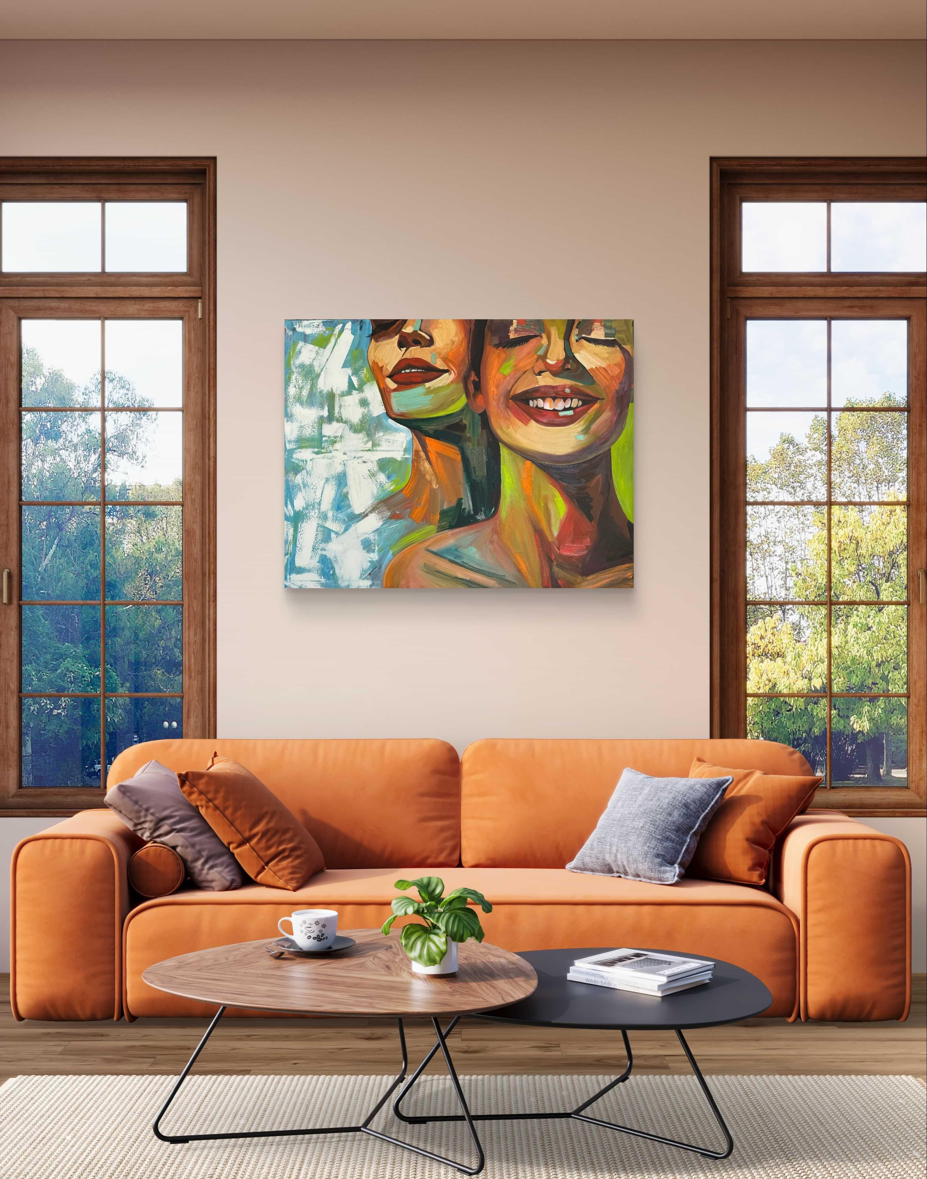 Tu&io per sempre - Figurative Painting Marrone di Kseniya Rai