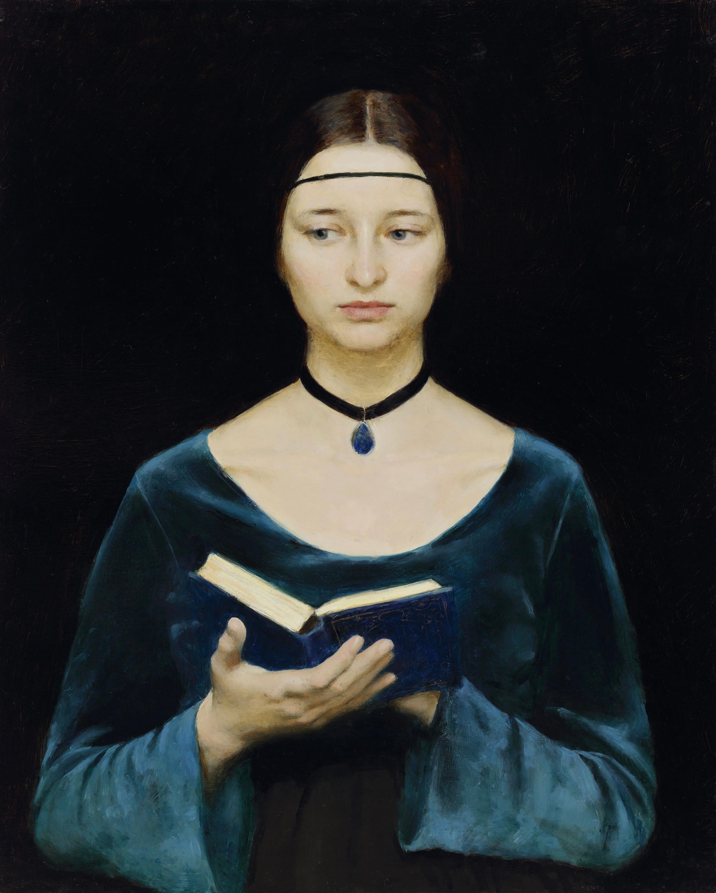 Ksenya Istomina - Renaissance Lady- 21st Century Portrait Painting of Reading Woman at 1stDibs | renaissance portrait renaissance painting woman, it painting