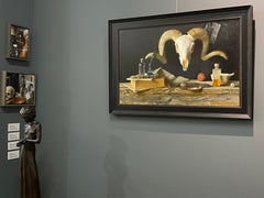 Still-life with Skull, 21st Century Contemporary Classical Still-life Painting