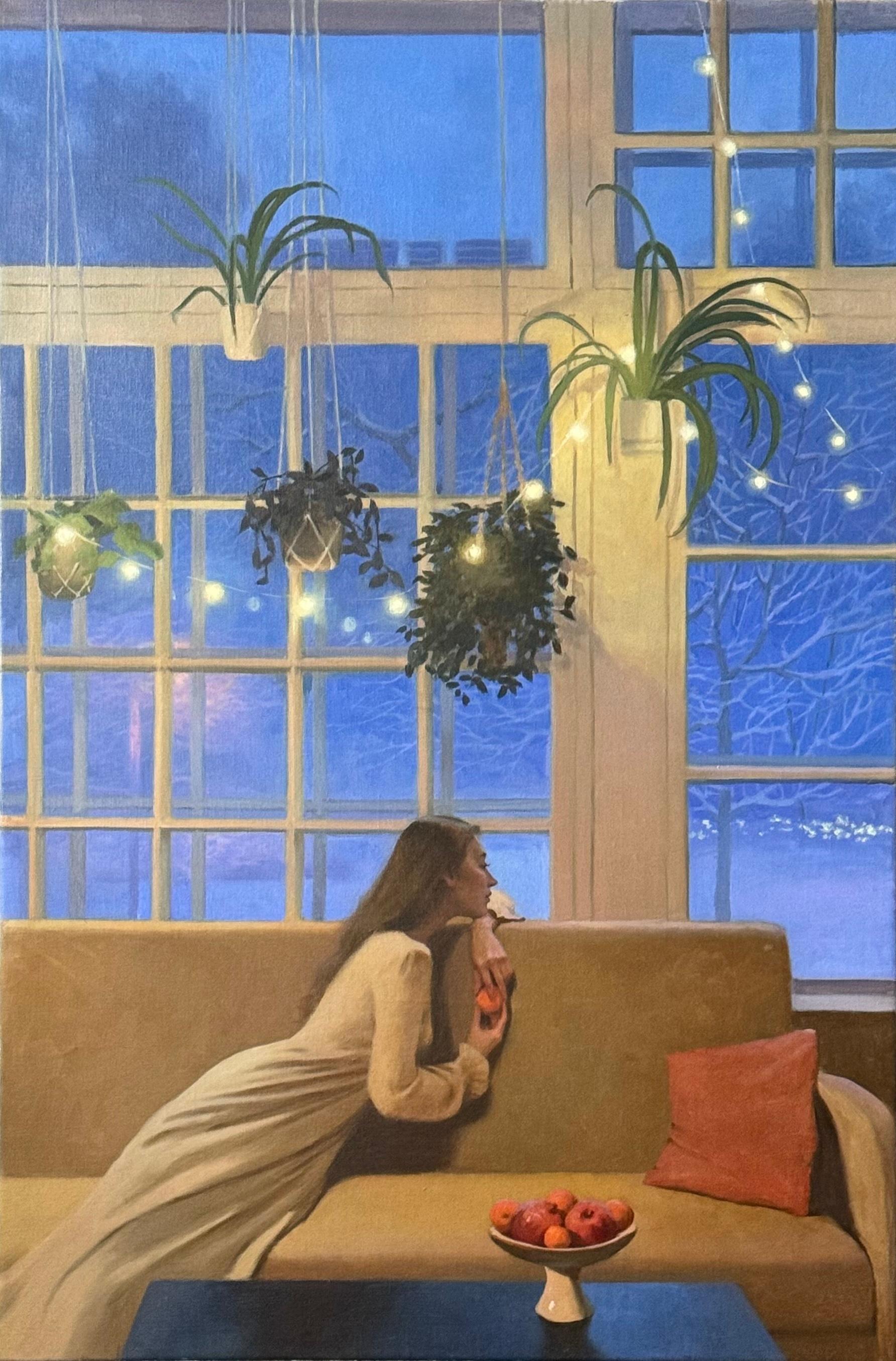 Waiting for a Miracle- 21st century Contemporary Figure painting
