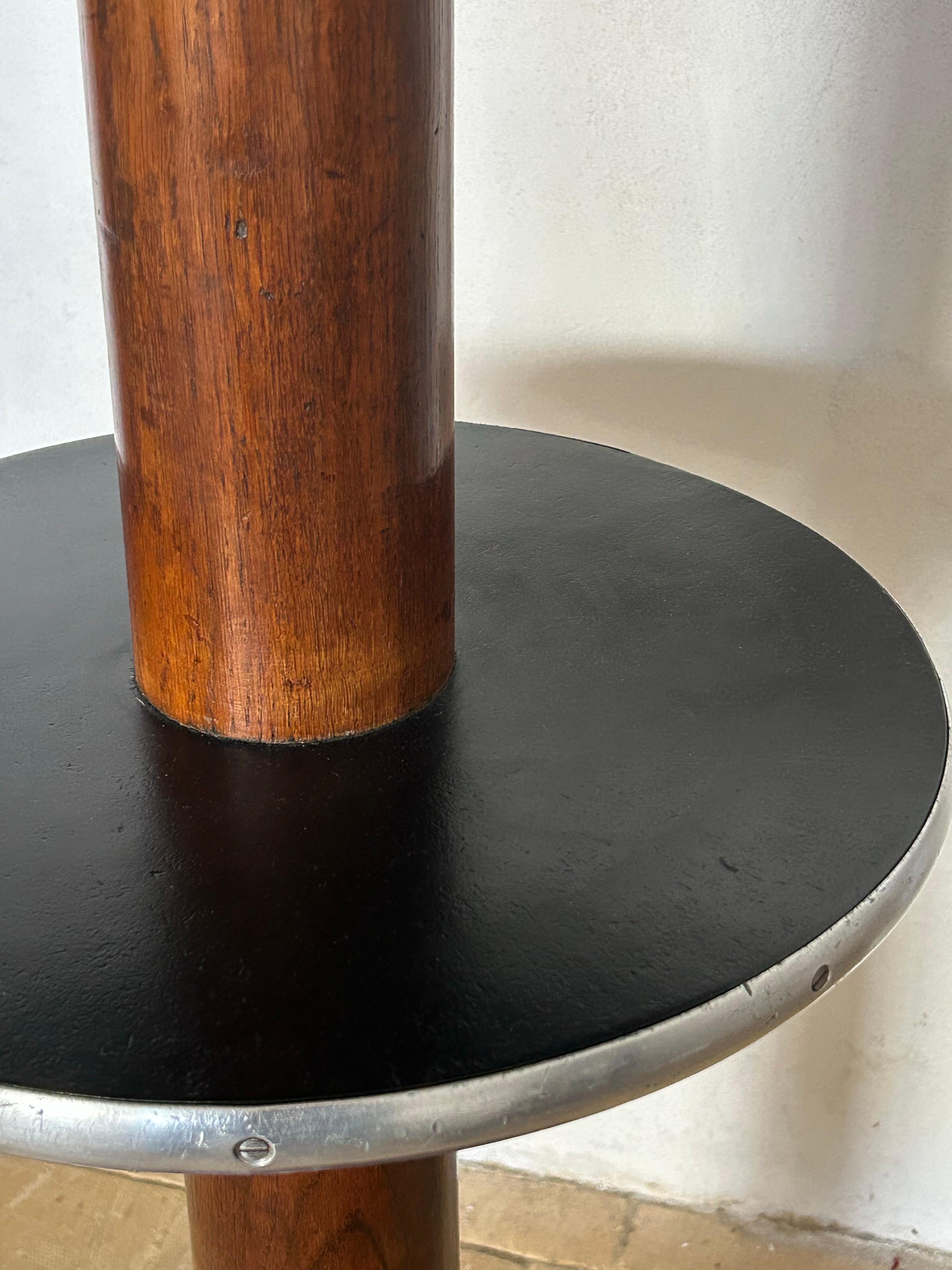 Hand-Crafted K.T. Seest (1879-1972) Standing Circular Table for Danish State Railways, 1934. For Sale