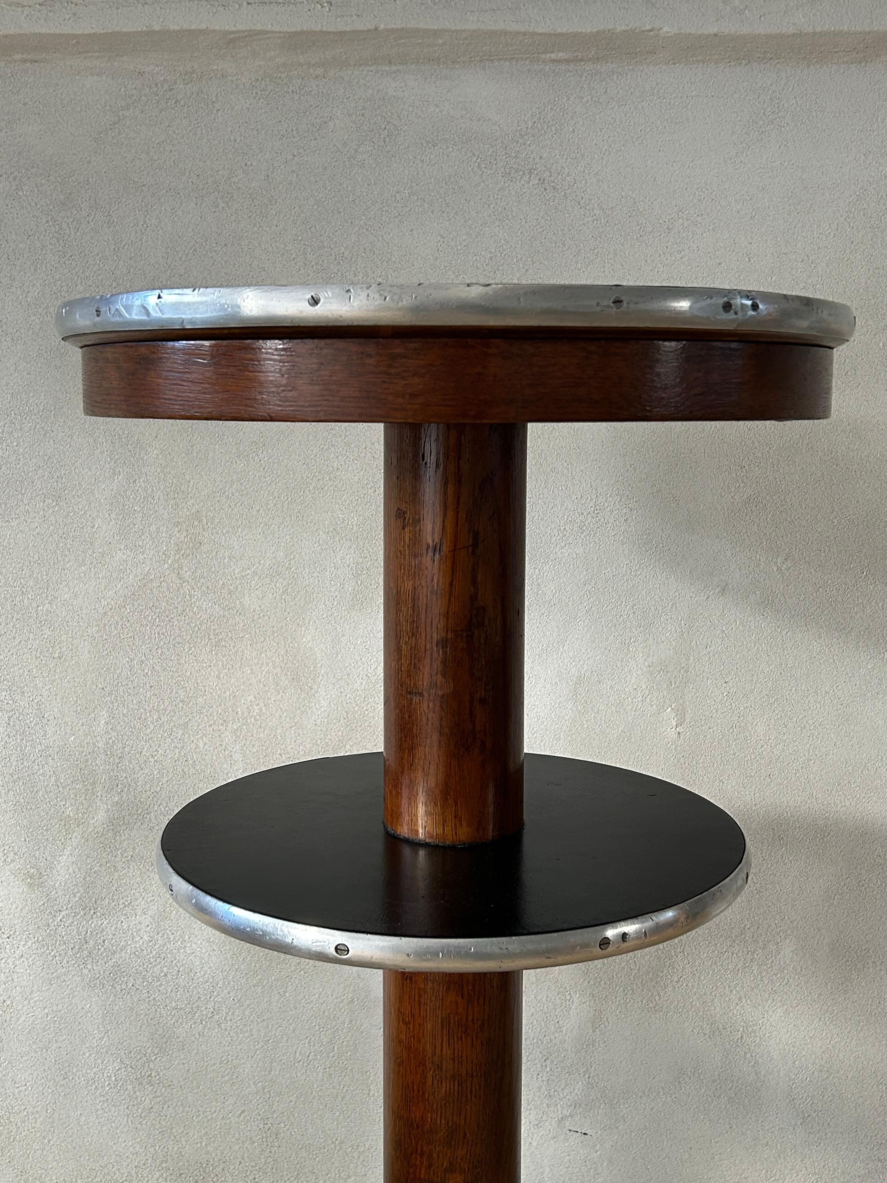 Mid-20th Century K.T. Seest (1879-1972) Standing Circular Table for Danish State Railways, 1934. For Sale