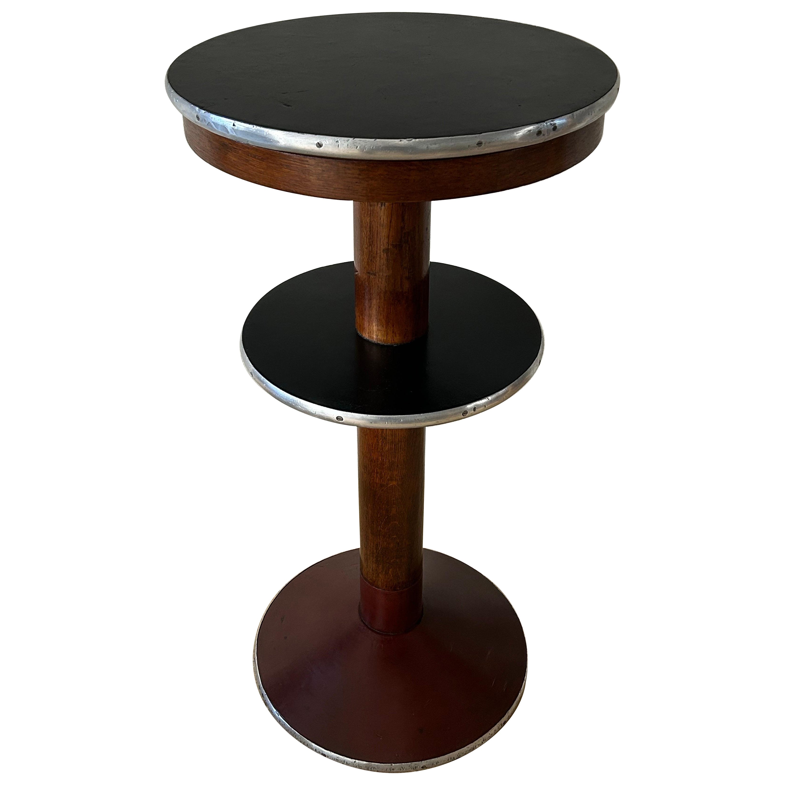 K.T. Seest (1879-1972) Standing Circular Table for Danish State Railways, 1934. For Sale