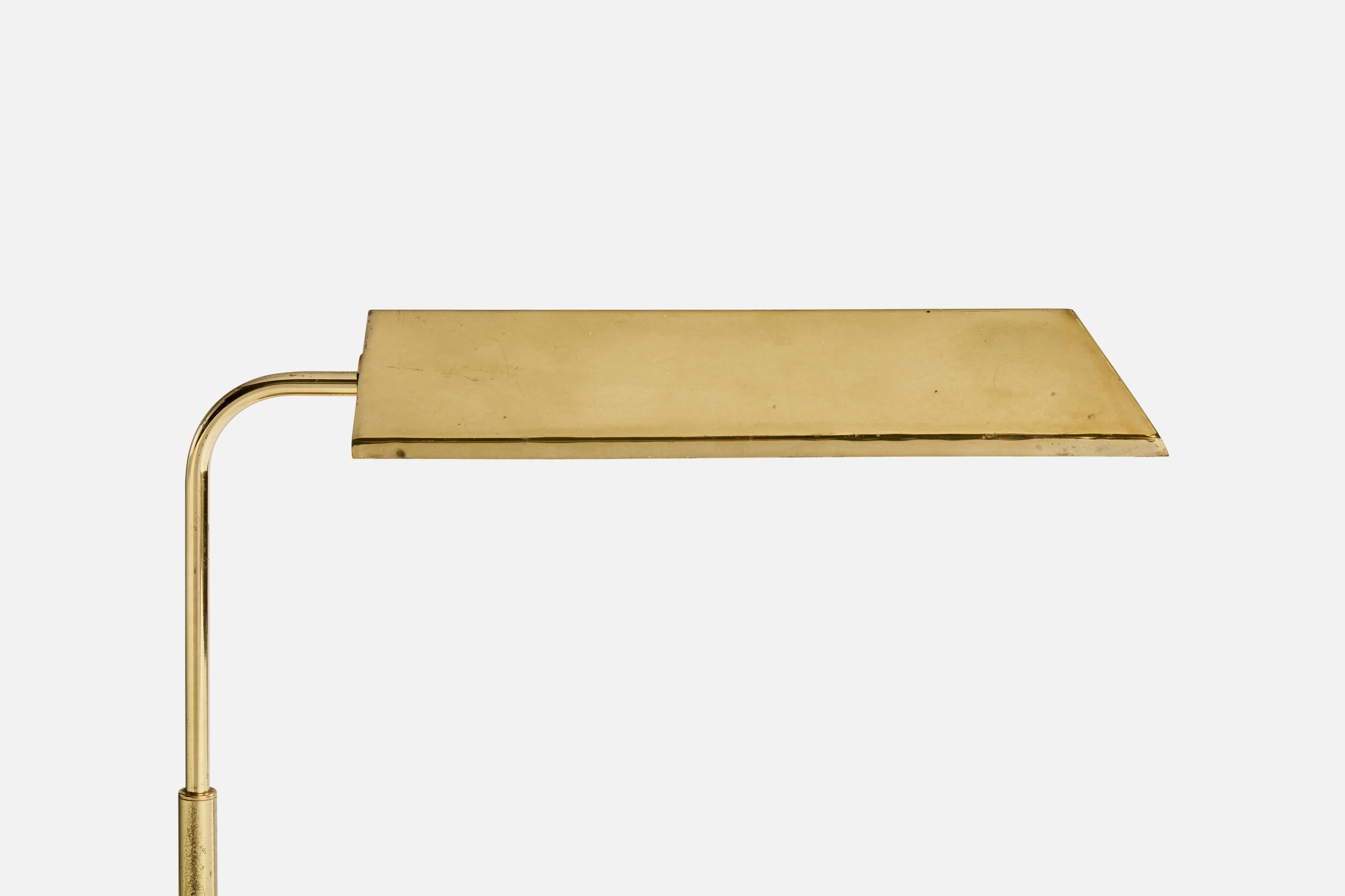 Finnish KT Valaisin, Table Lamps, Brass, Finland, 1970s For Sale