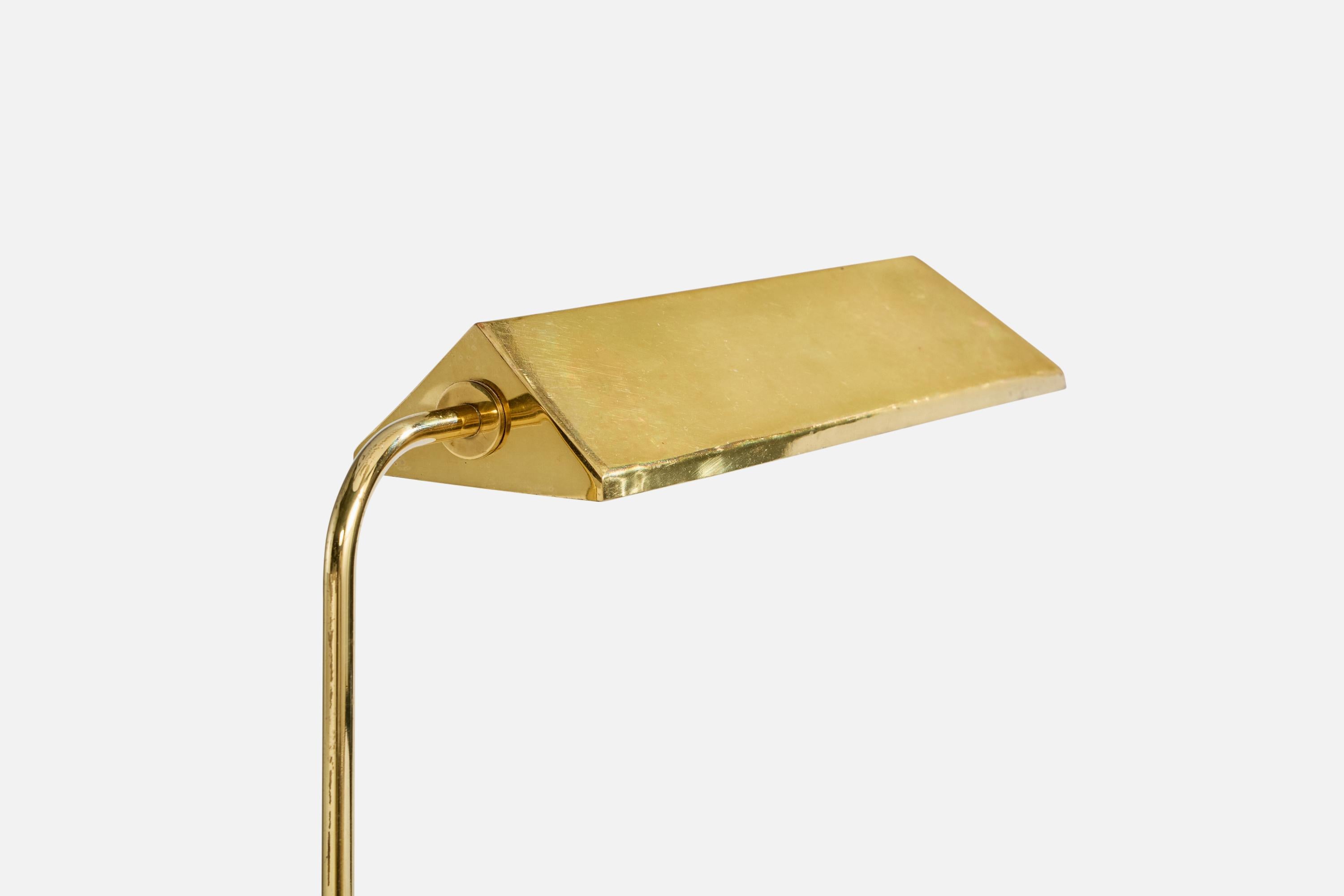 Late 20th Century KT Valaisin, Table Lamps, Brass, Finland, 1970s For Sale